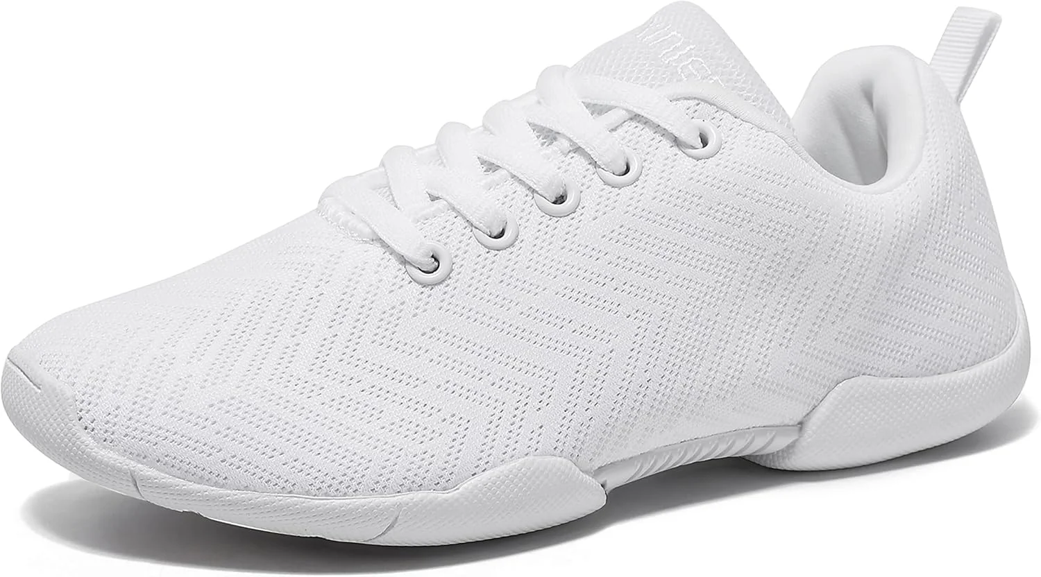 کفش های تشویق دخترانه باخینیر تمام سفید، کفش های سبک وزن برای مسابقات تشویق جوانان، کفش های رقص و تنیس تمرینی