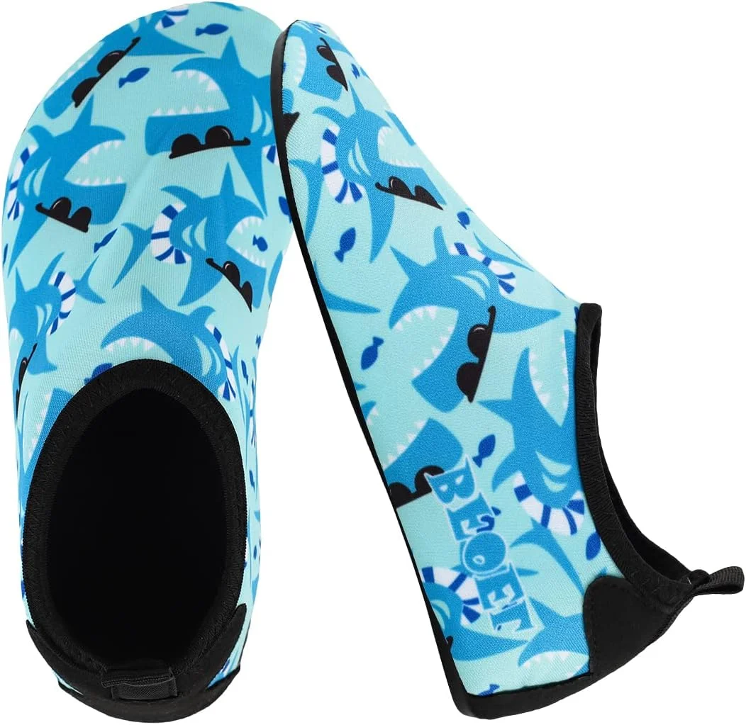 کفش‌های آبی بچه‌گانه BFOEL برای پسران و دختران نوپا، کفش‌های آبی بچه‌گانه، جوراب‌های شنا، خشک‌شونده سریع، ضد لغزش، کفش‌های ورزشی آبی ساحلی