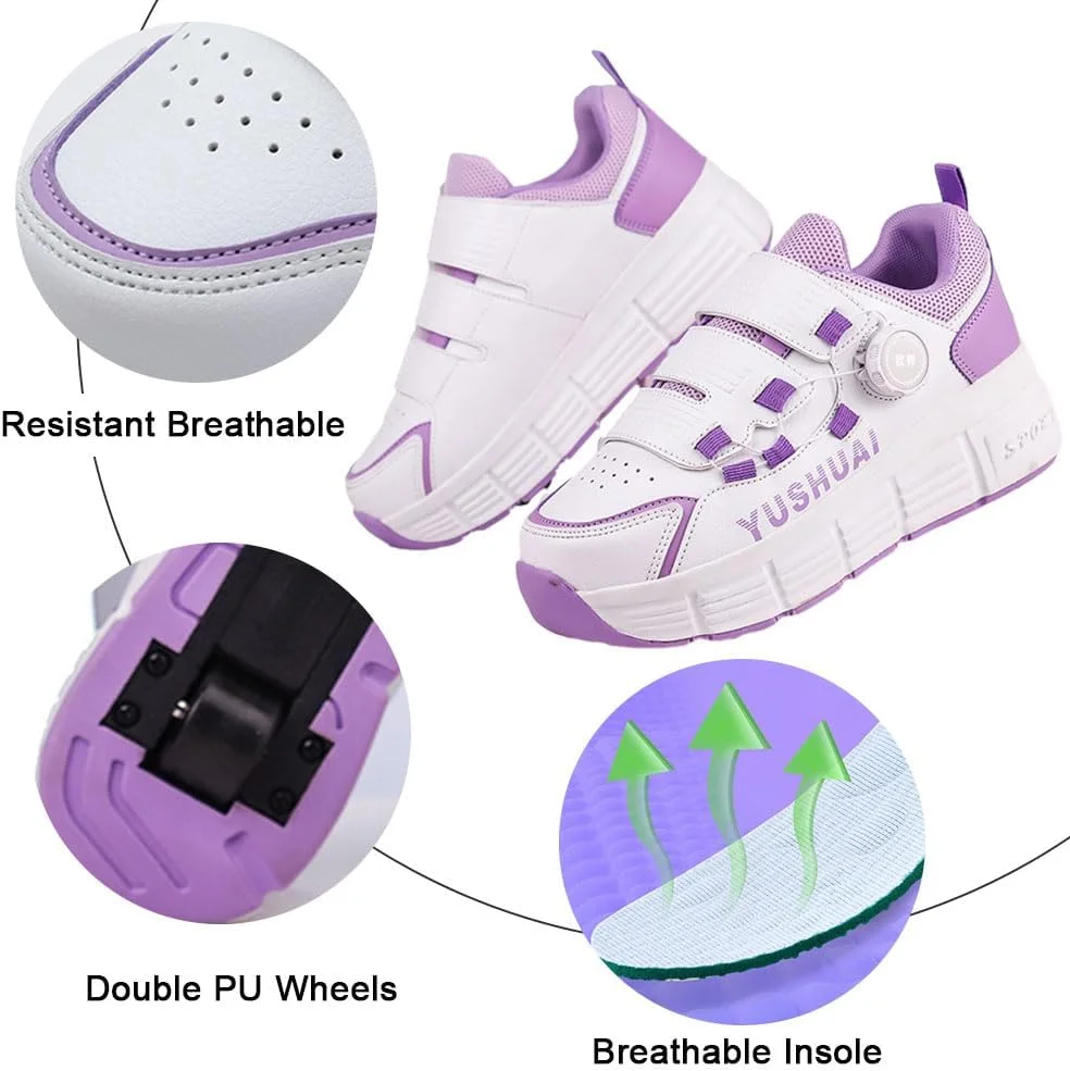 کفش های اسکیت غلتکی بچه گانه ZYANLING برای پسران و دختران، کفش های پارکور فضای باز با 2 چرخ، کفش های اسکیت بورد یونیسکس، کفش های اسکیت جمع شونده برای ورزش های پارکی کودکان کفش های اسکیت غلتکی بچه گانه ZYANLING برای پسران و دختران، کفش های پارکور فضای باز با 2 چرخ، کفش های اسکیت بورد یونیسکس، کفش های اسکیت جمع شونده برای ورزش های پارکی کودکان