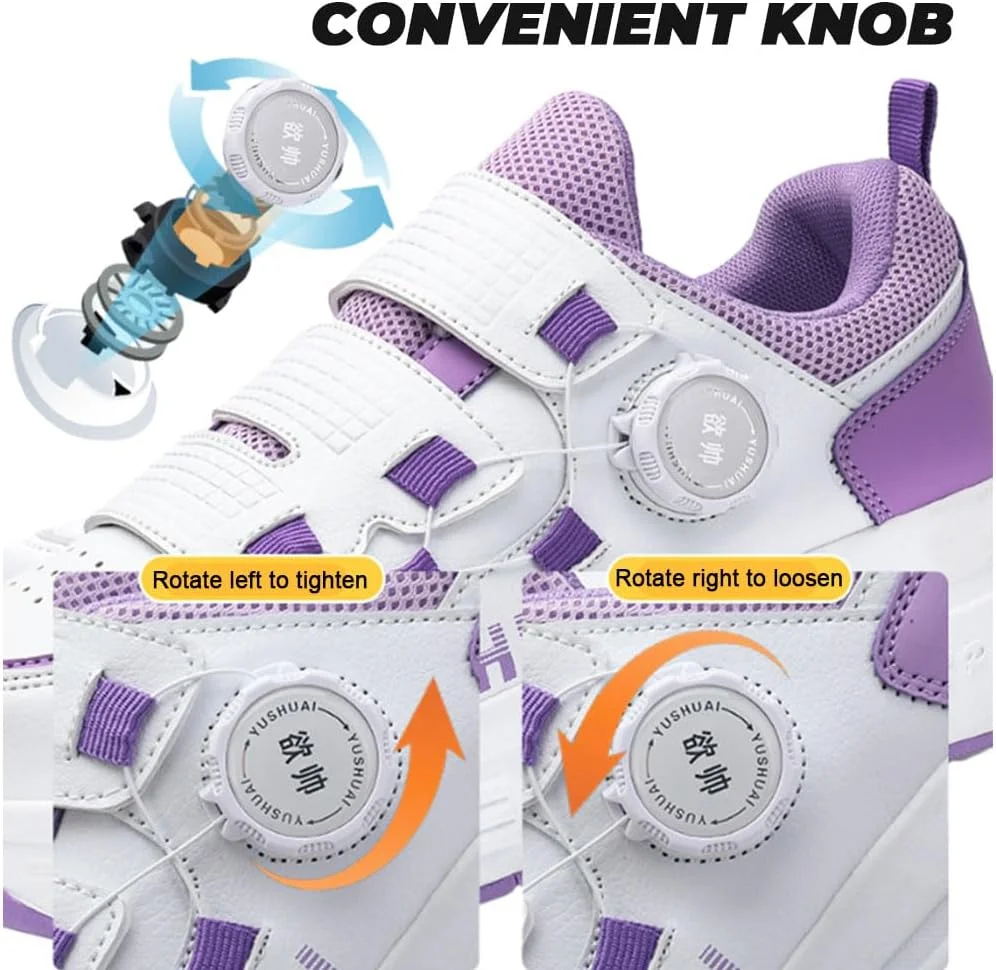 کفش های اسکیت غلتکی بچه گانه ZYANLING برای پسران و دختران، کفش های پارکور فضای باز با 2 چرخ، کفش های اسکیت بورد یونیسکس، کفش های اسکیت جمع شونده برای ورزش های پارکی کودکان کفش های اسکیت غلتکی بچه گانه ZYANLING برای پسران و دختران، کفش های پارکور فضای باز با 2 چرخ، کفش های اسکیت بورد یونیسکس، کفش های اسکیت جمع شونده برای ورزش های پارکی کودکان