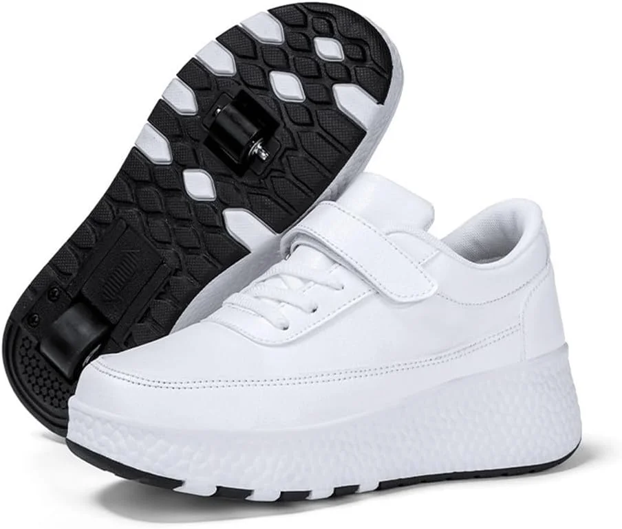 کفش های اسکیت غلتکی بچه گانه ZYANLING، کفش های ورزشی غلتکی برای پسران و دختران با 2 چرخ، کفش های کتانی جمع شونده در فضای باز، هدیه تولد برای کودکان