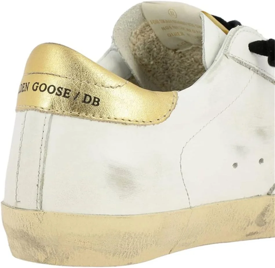 کفش های کتانی دخترانه VONKIE مدل Golden Goose، کفش های ورزشی لاستیکی بند دار یکپارچهسازی با سیستمعامل، کفش های کتانی تخت و بادوام
