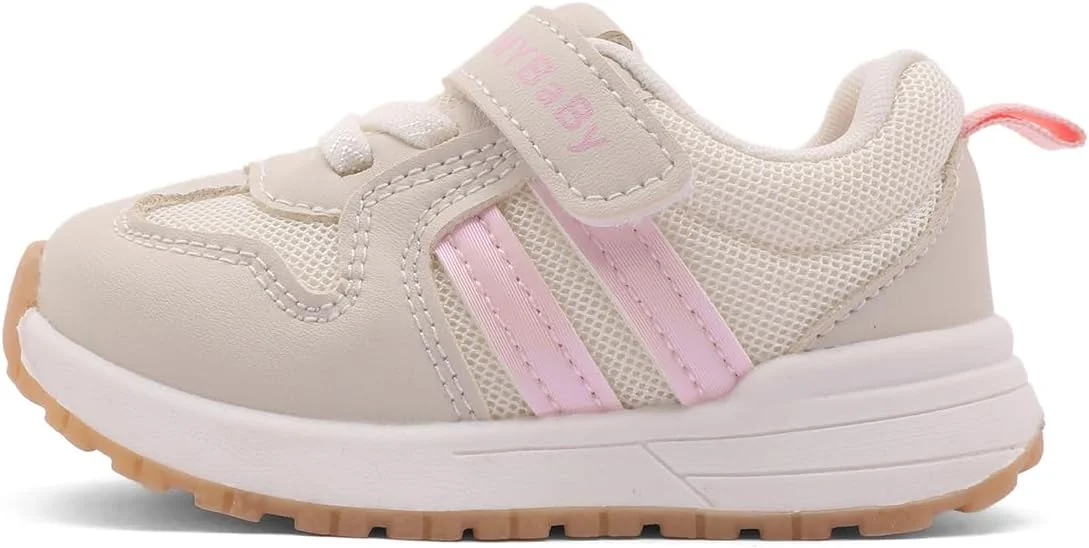کفش نوزادی پسرانه دخترانه، کفش پیاده روی توری تنفسی سبک وزن برای اولین قدم ها، مناسب 9، 12، 18، 21، 24 ماهگی