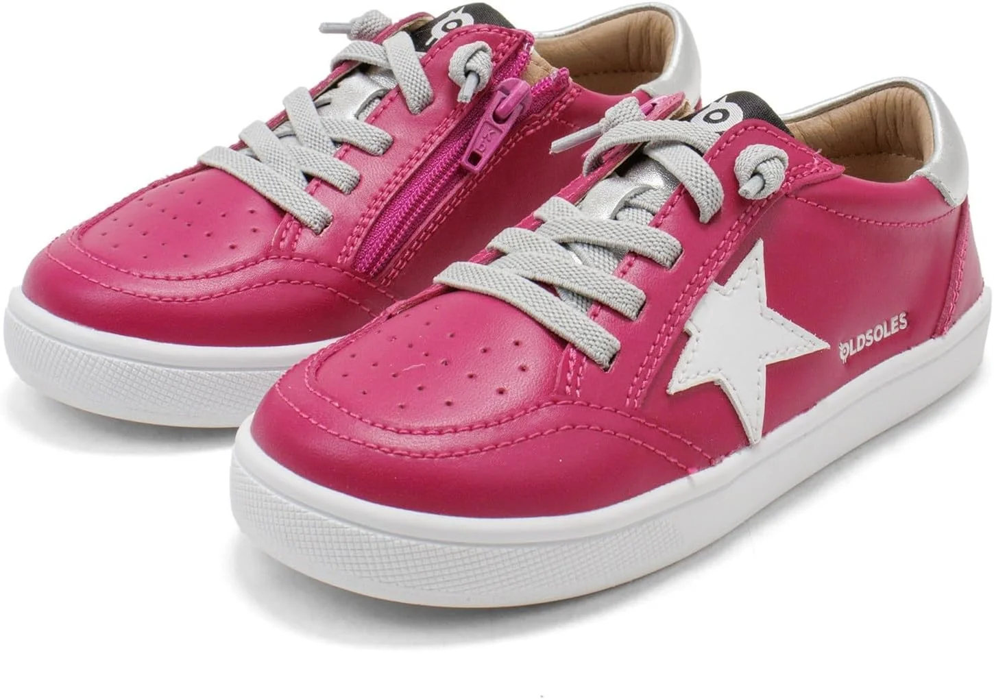 کفش کتانی دخترانه Old Soles مدل Platinum Runner Low Top، سرخابی برفی، سایز 31 EU (13.5 US) M US