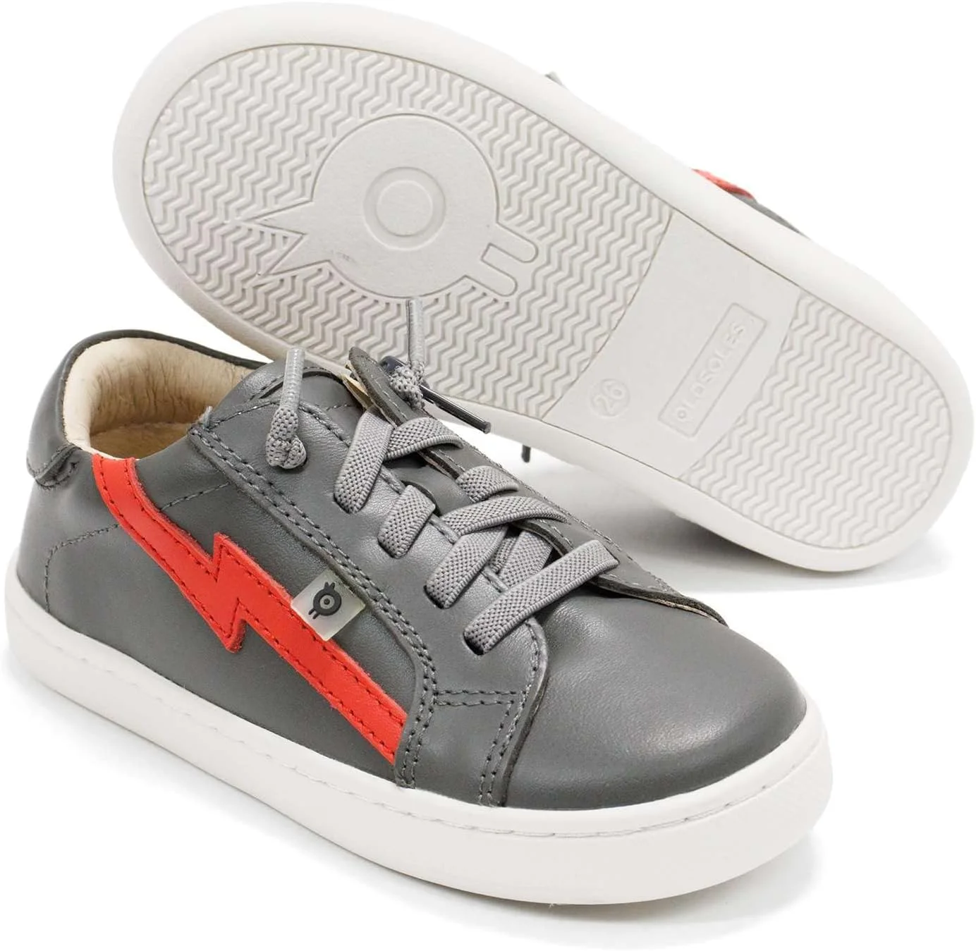 کفش دخترانه Old Soles مدل Bolty Runner (مناسب کودکان نوپا/کودکان کوچک)، خاکستری قرمز روشن، سایز 12 کودک کوچک