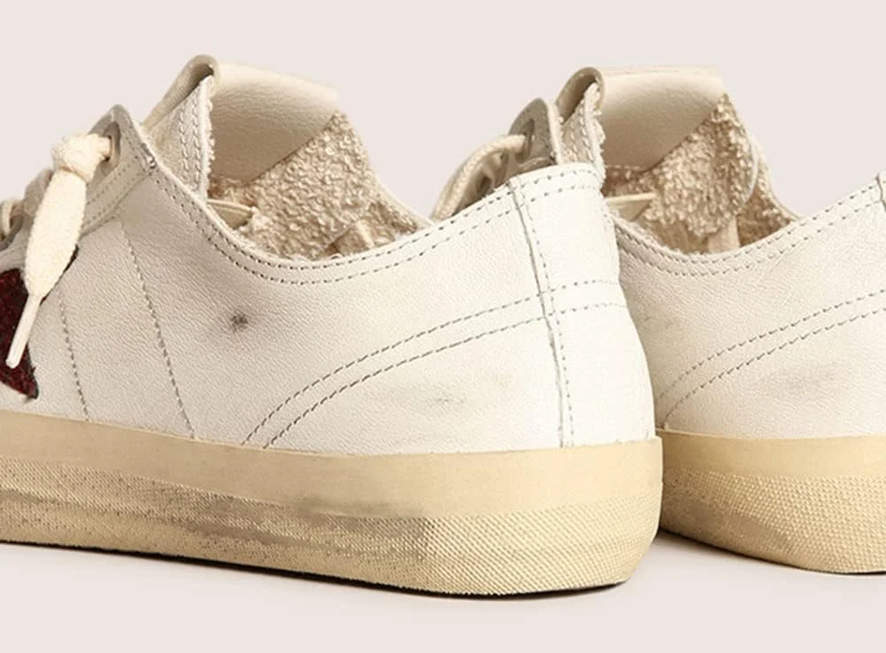 کفش های کتانی دخترانه گلدن گوس، راحت، تنفس پذیر، کفش های ورزشی چرمی غیر رسمی برای پیاده روی و ورزش ساحلی