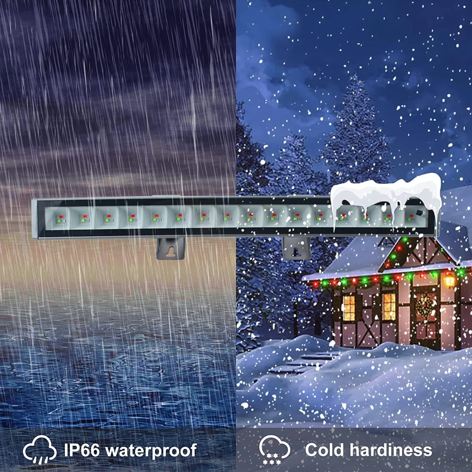 نورافکن RGB 48 وات CREATESTAR، بسته 2 عددی چراغ های LED RGB، چراغ وال واشر رنگارنگ 16 میلیون رنگ با کنترل از راه دور و تایمر برای مهمانی بار استیج دیسکو باغ جشنواره نورافکن RGB 48 وات CREATESTAR، بسته 2 عددی چراغ های LED RGB، چراغ وال واشر رنگارنگ 16 میلیون رنگ با کنترل از راه دور و تایمر برای مهمانی بار استیج دیسکو باغ جشنواره