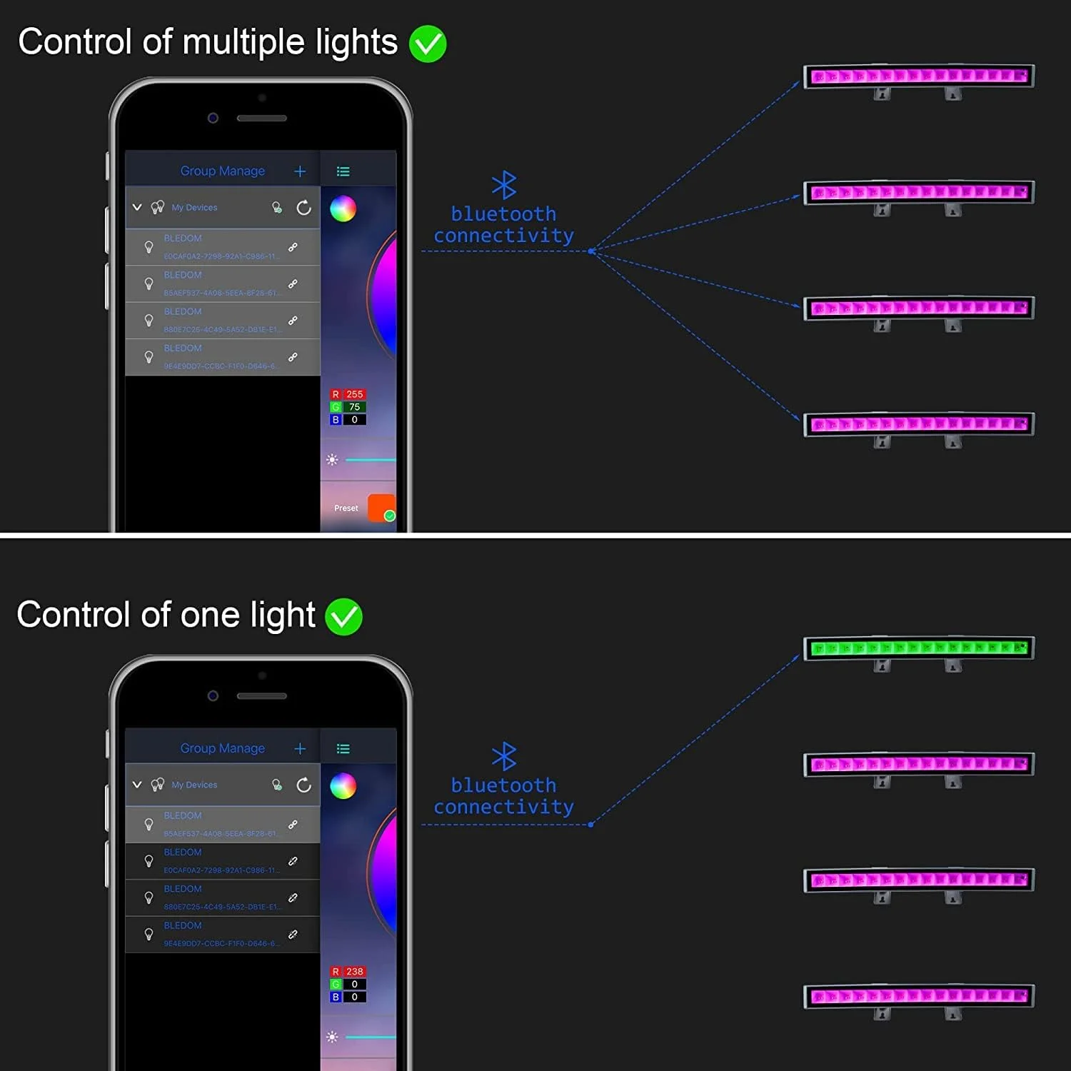 نورافکن RGB 48 وات CREATESTAR، بسته 2 عددی چراغ های LED RGB، چراغ وال واشر رنگارنگ 16 میلیون رنگ با کنترل از راه دور و تایمر برای مهمانی بار استیج دیسکو باغ جشنواره نورافکن RGB 48 وات CREATESTAR، بسته 2 عددی چراغ های LED RGB، چراغ وال واشر رنگارنگ 16 میلیون رنگ با کنترل از راه دور و تایمر برای مهمانی بار استیج دیسکو باغ جشنواره