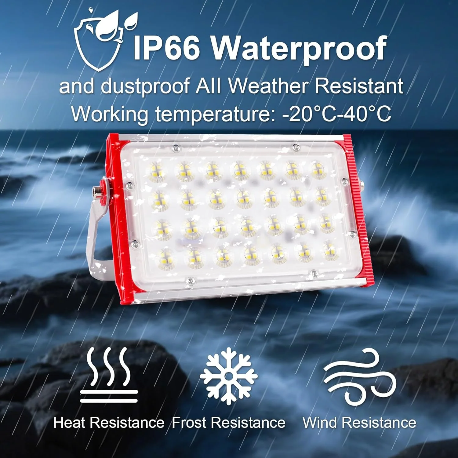 چراغ LED پروژکتور بیرونی 100 وات بسته 2 عددی 10000LM، چراغ کار LED 6500K ضد آب IP66 نورافکن های سفید سرد، چراغ امنیتی برای انبار باغ زمین ورزشی گاراژ حیاط چراغ LED پروژکتور بیرونی 100 وات بسته 2 عددی 10000LM، چراغ کار LED 6500K ضد آب IP66 نورافکن های سفید سرد، چراغ امنیتی برای انبار باغ زمین ورزشی گاراژ حیاط