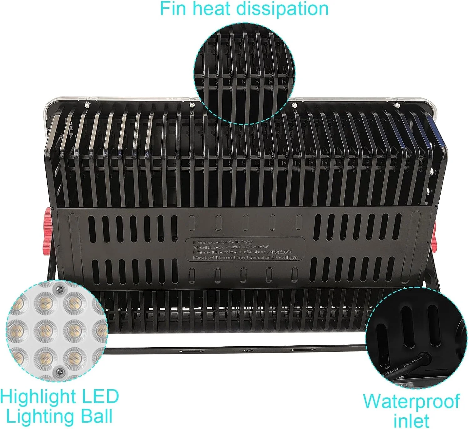 چراغ LED پروژکتور CREATESTAR برای فضای باز، چراغ سیل LED 400W، پروژکتور 40000 لومن پروژکتور فضای باز 6500K سفید سرد، IP66 ضد آب چراغ سیل فضای باز برای انبار، باغ چراغ LED پروژکتور CREATESTAR برای فضای باز، چراغ سیل LED 400W، پروژکتور 40000 لومن پروژکتور فضای باز 6500K سفید سرد، IP66 ضد آب چراغ سیل فضای باز برای انبار، باغ