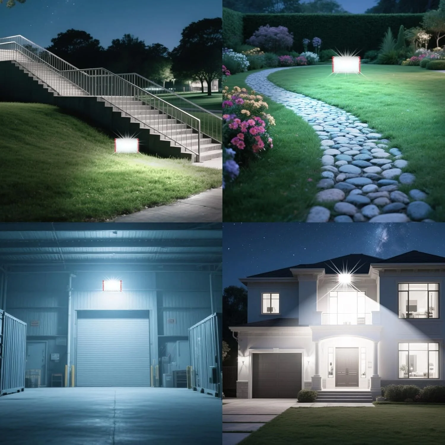 چراغ LED پروژکتور بیرونی 100 وات بسته 2 عددی 10000LM، چراغ کار LED 6500K ضد آب IP66 نورافکن های سفید سرد، چراغ امنیتی برای انبار باغ زمین ورزشی گاراژ حیاط چراغ LED پروژکتور بیرونی 100 وات بسته 2 عددی 10000LM، چراغ کار LED 6500K ضد آب IP66 نورافکن های سفید سرد، چراغ امنیتی برای انبار باغ زمین ورزشی گاراژ حیاط