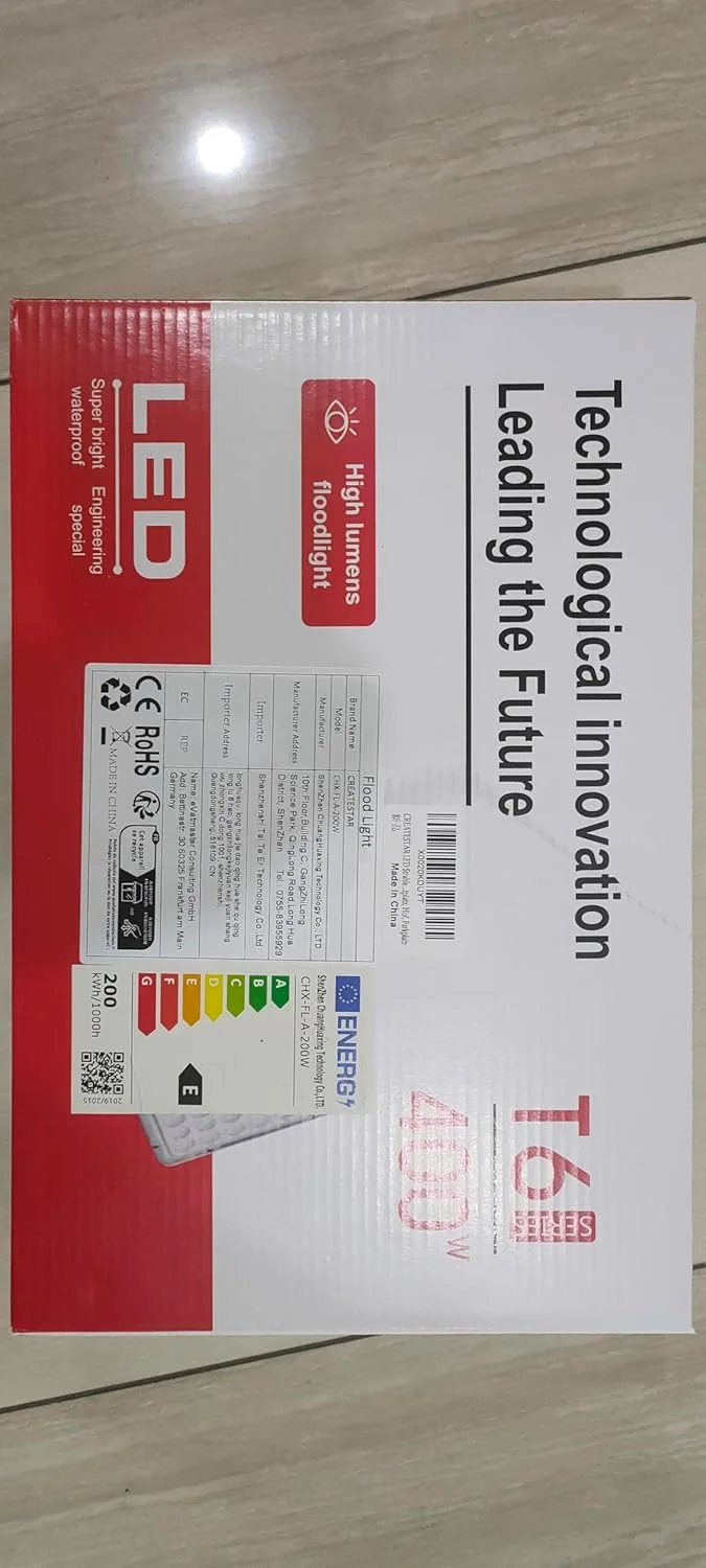 چراغ LED پروژکتور CREATESTAR برای فضای باز، چراغ سیل LED 400W، پروژکتور 40000 لومن پروژکتور فضای باز 6500K سفید سرد، IP66 ضد آب چراغ سیل فضای باز برای انبار، باغ چراغ LED پروژکتور CREATESTAR برای فضای باز، چراغ سیل LED 400W، پروژکتور 40000 لومن پروژکتور فضای باز 6500K سفید سرد، IP66 ضد آب چراغ سیل فضای باز برای انبار، باغ