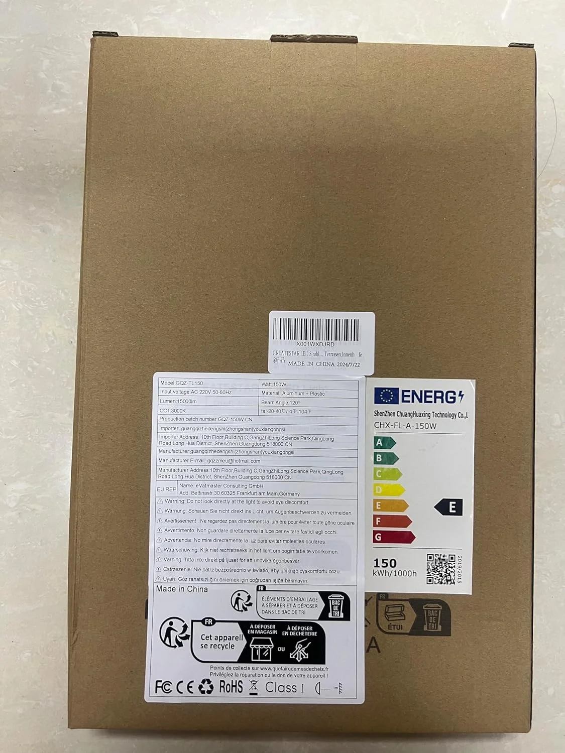 پروژکتور ال ای دی 150 وات CREATESTAR، نورپردازی امنیتی فضای باز 3000 کلوین سفید گرم، پروژکتور ال ای دی 15000 لومن با درپوش IP65 ضد آب، چراغ ال ای دی فضای باز برای گاراژ، باغ، پاسیو، حیاط پروژکتور ال ای دی 150 وات CREATESTAR، نورپردازی امنیتی فضای باز 3000 کلوین سفید گرم، پروژکتور ال ای دی 15000 لومن با درپوش IP65 ضد آب، چراغ ال ای دی فضای باز برای گاراژ، باغ، پاسیو، حیاط