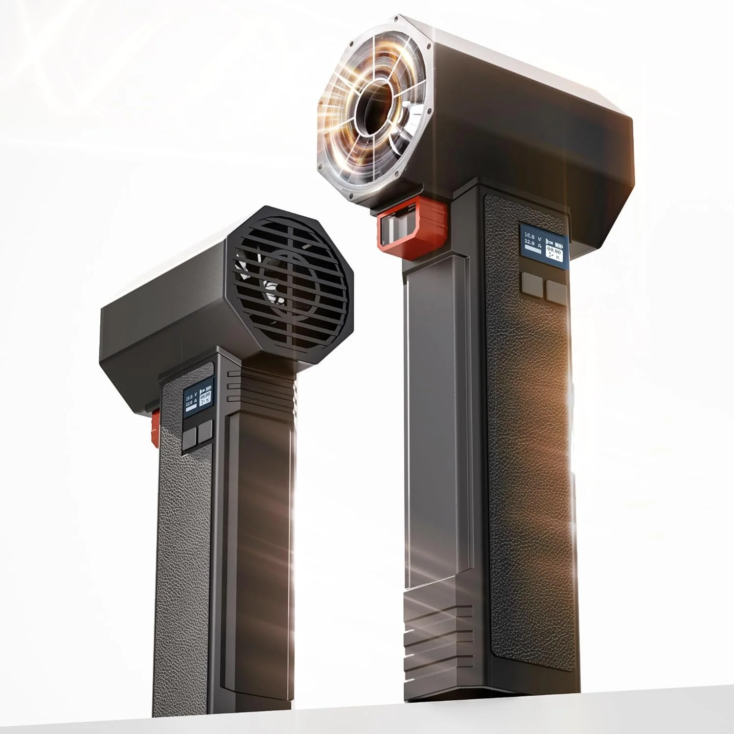 فن توربو دمنده هوای خشک کن خودرو سایز بزرگ، فن دمنده هوای برگی برقی بی سیم فوق العاده 64 میلی متری قابل حمل با نور و نمایشگر LED، 4000 میلی آمپر ساعت، حداکثر رانش 3.5 پوند برای تمیز کردن پاسیو، مراقبت از چمن و خشک کردن خودرو فن توربو دمنده هوای خشک کن خودرو سایز بزرگ، فن دمنده هوای برگی برقی بی سیم فوق العاده 64 میلی متری قابل حمل با نور و نمایشگر LED، 4000 میلی آمپر ساعت، حداکثر رانش 3.5 پوند برای تمیز کردن پاسیو، مراقبت از چمن و خشک کردن خودرو