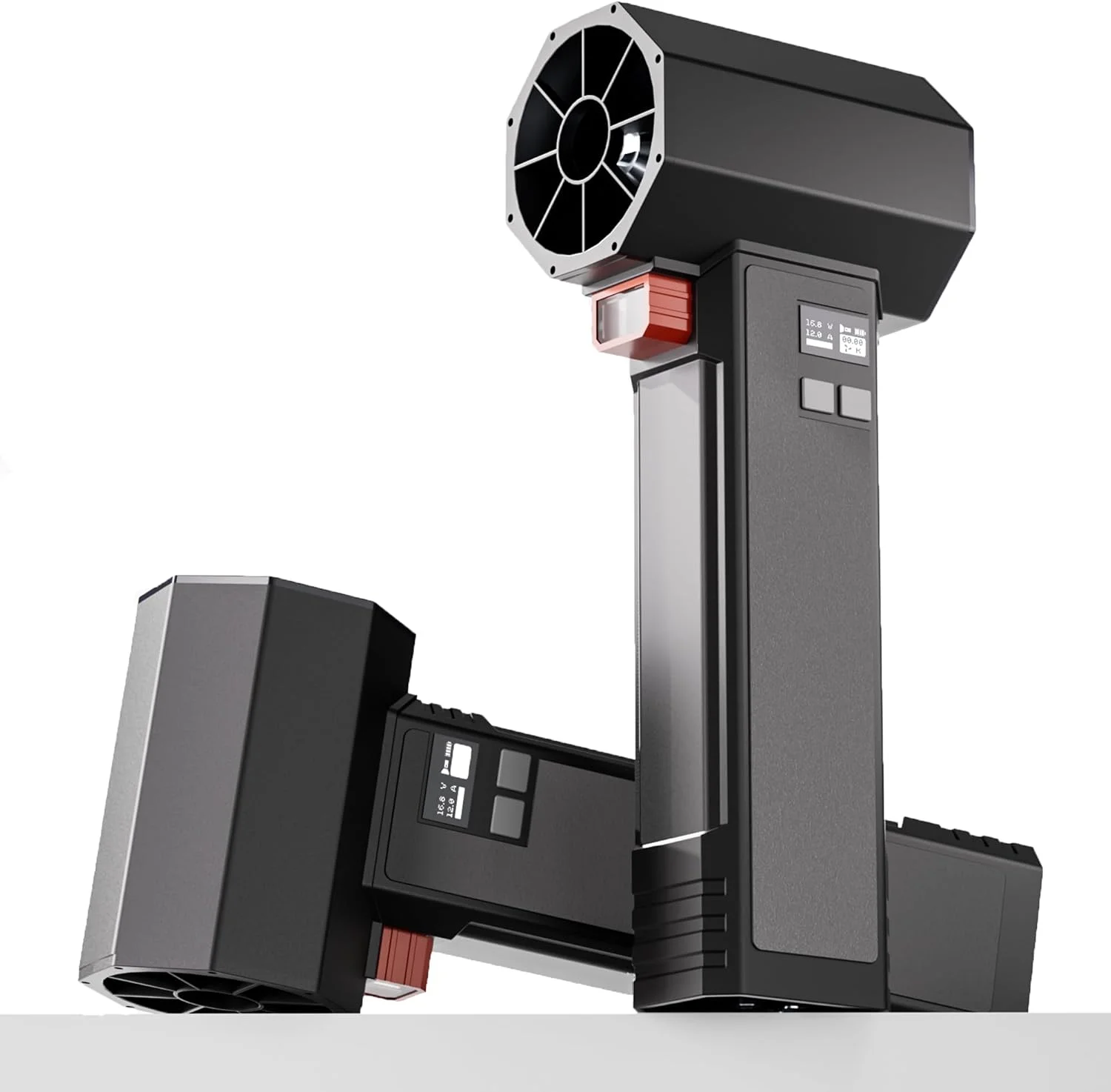 فن توربو دمنده هوای خشک کن خودرو سایز بزرگ Oley، رانش لحظه ای 1.25 کیلوگرم، 4 سرعت، دمنده برگ برقی بی سیم فوق العاده 64 میلی متری برای تمیز کردن پاسیو، مراقبت از چمن و خشک کردن خودرو، خشک کن توربو