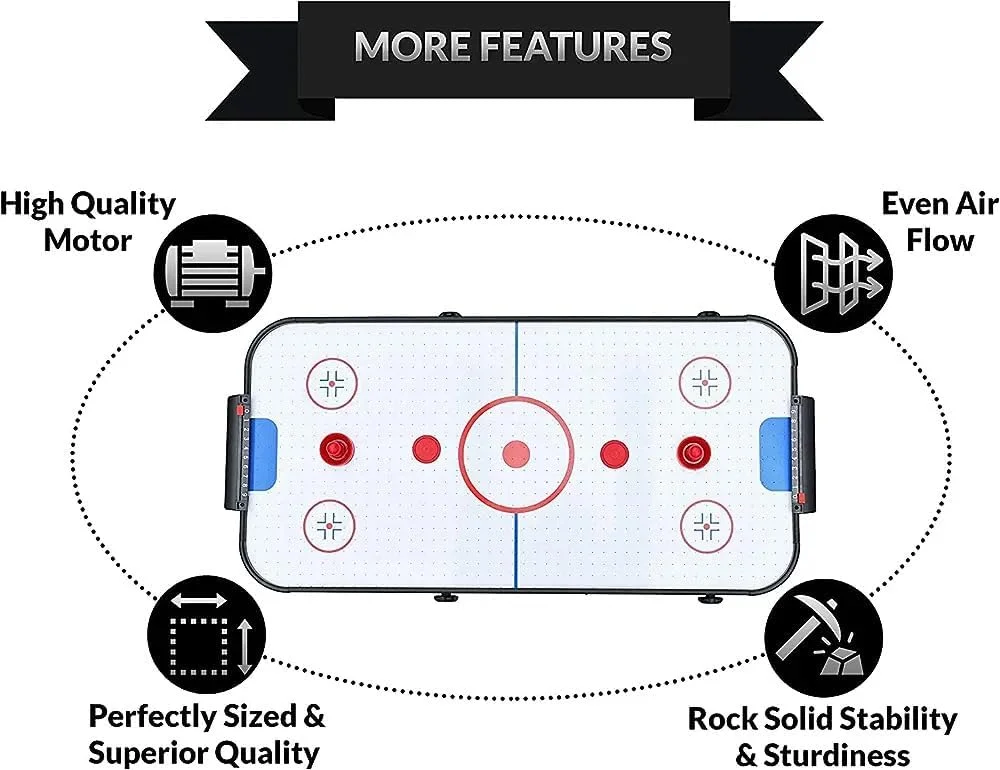 میز ایر هاکی مارشال فیتنس مدل MF-3065 نهایی برای خانه شما: تاشو و قابل حمل | سطح بازی صاف | دمنده هوا | نصب و نگهداری آسان | 1 سال گارانتی فن | میز 5 فوتی میز ایر هاکی مارشال فیتنس مدل MF-3065 نهایی برای خانه شما: تاشو و قابل حمل | سطح بازی صاف | دمنده هوا | نصب و نگهداری آسان | 1 سال گارانتی فن | میز 5 فوتی