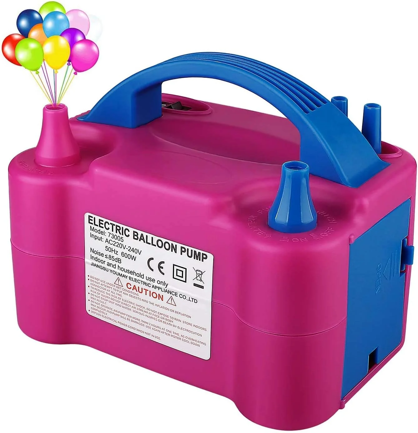 پمپ باد برقی پر قدرت مومو بیر مدل Moobom، قابل حمل، 240 ولت، مناسب بادکنک های مهمانی پمپ باد برقی پر قدرت مومو بیر مدل Moobom، قابل حمل، 240 ولت، مناسب بادکنک های مهمانی