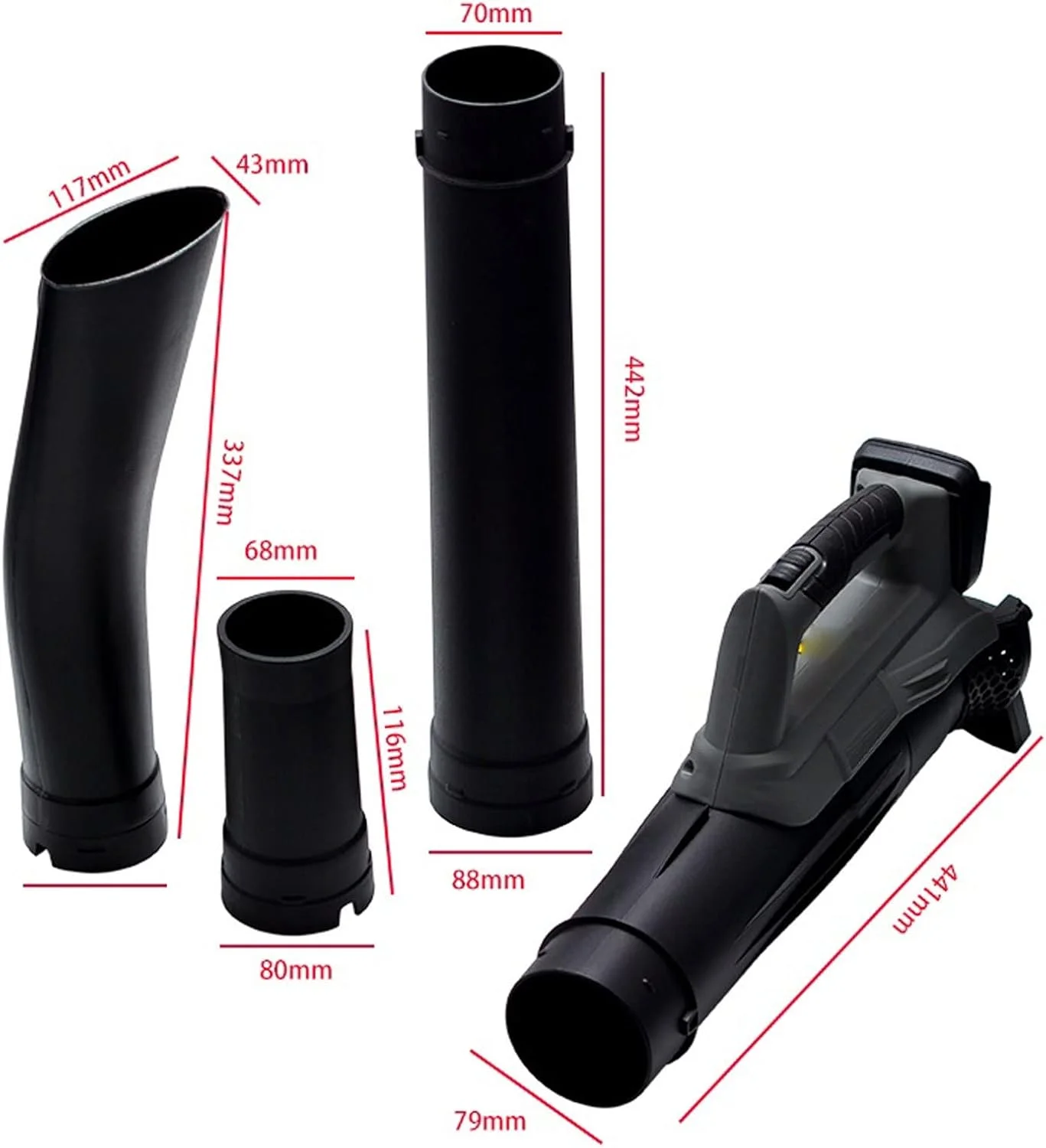 دمنده های برقی بی سیم LUCIY برای مراقبت از چمن، دمنده و مکنده برقی، جمع کننده گرد و غبار برگ برای باغ، مناسب برای ماکیتا