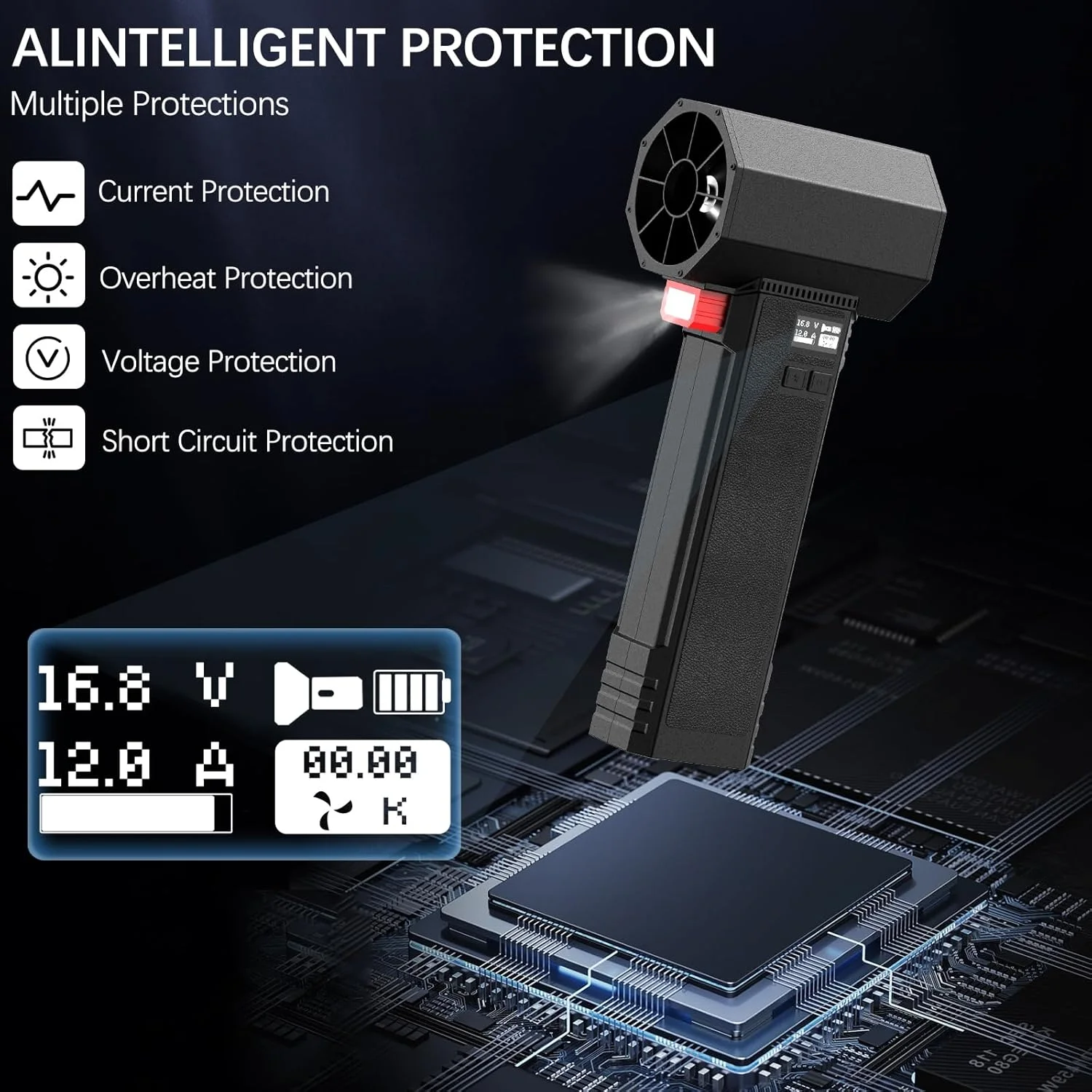 دمنده هوای خشک کن خودرو بزرگ KACNON، فن توربو دمنده برگ برقی بی سیم فوق العاده برای تمیز کردن پاسیو، مراقبت از چمن و خشک کردن خودرو دمنده هوای خشک کن خودرو بزرگ KACNON، فن توربو دمنده برگ برقی بی سیم فوق العاده برای تمیز کردن پاسیو، مراقبت از چمن و خشک کردن خودرو