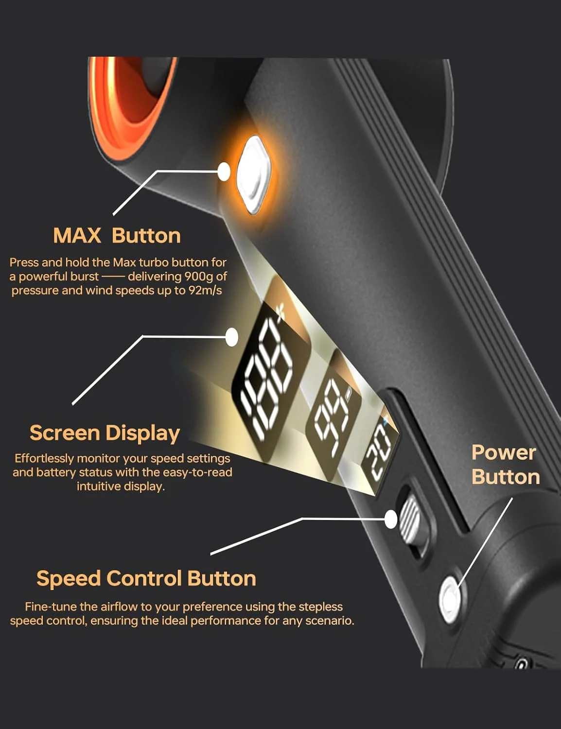 دمنده هوای خودرو و فن توربو جاروبرقی Kica JETFAN MAX، دمنده برقی بی سیم قوی برای خشک کردن خودرو، برف روبی دمنده هوای خودرو و فن توربو جاروبرقی Kica JETFAN MAX، دمنده برقی بی سیم قوی برای خشک کردن خودرو، برف روبی