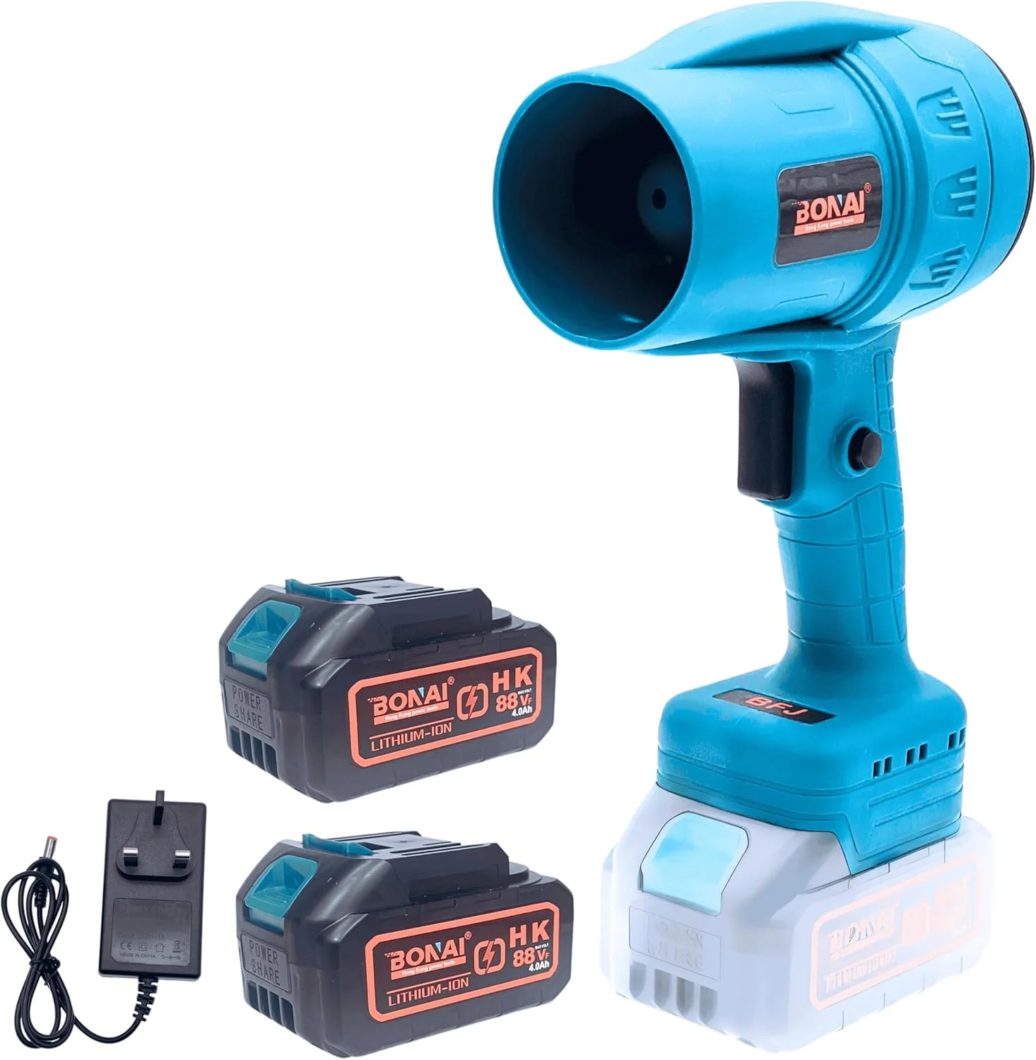 دمنده هوای دستی بونای 88 ولت، طراحی سبک وزن و بی سیم با سرعت دوگانه و 2 باتری، برای برگ ها، گاراژها و پروژه های DIY، مدل BN-HK59 دمنده هوای دستی بونای 88 ولت، طراحی سبک وزن و بی سیم با سرعت دوگانه و 2 باتری، برای برگ ها، گاراژها و پروژه های DIY، مدل BN-HK59