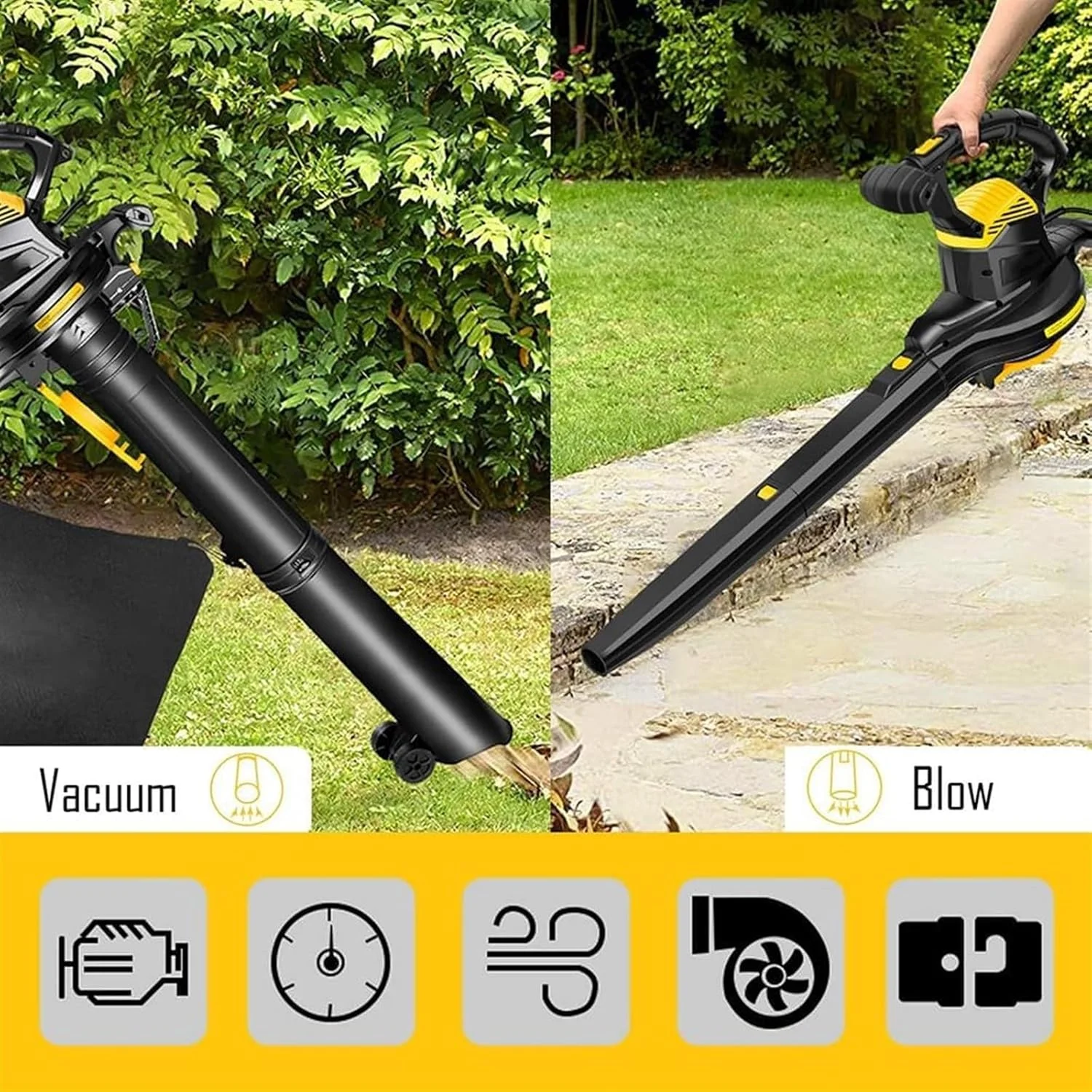 دمنده برگ دستی، دمنده برگ باغی و خردکننده مکنده، دمنده برگ 3800 واتی با چرخ و کیسه جمع آوری برگ 40 لیتری، دمنده هوای قدرتمند سبک وزن 6 سرعته دمنده برگ دستی، دمنده برگ باغی و خردکننده مکنده، دمنده برگ 3800 واتی با چرخ و کیسه جمع آوری برگ 40 لیتری، دمنده هوای قدرتمند سبک وزن 6 سرعته