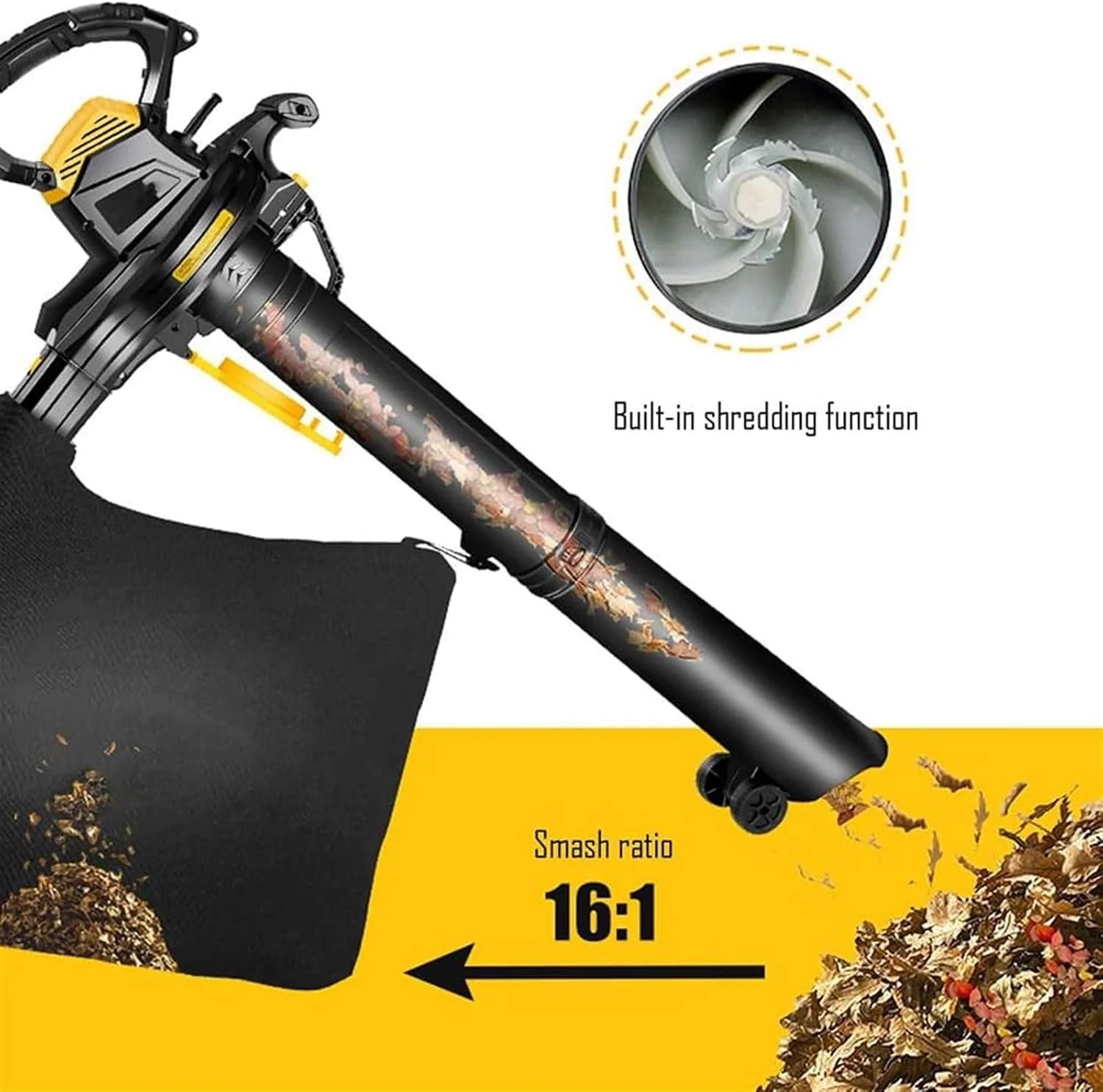 دمنده برگ دستی، دمنده برگ باغی و خردکننده مکنده، دمنده برگ 3800 واتی با چرخ و کیسه جمع آوری برگ 40 لیتری، دمنده هوای قدرتمند سبک وزن 6 سرعته دمنده برگ دستی، دمنده برگ باغی و خردکننده مکنده، دمنده برگ 3800 واتی با چرخ و کیسه جمع آوری برگ 40 لیتری، دمنده هوای قدرتمند سبک وزن 6 سرعته