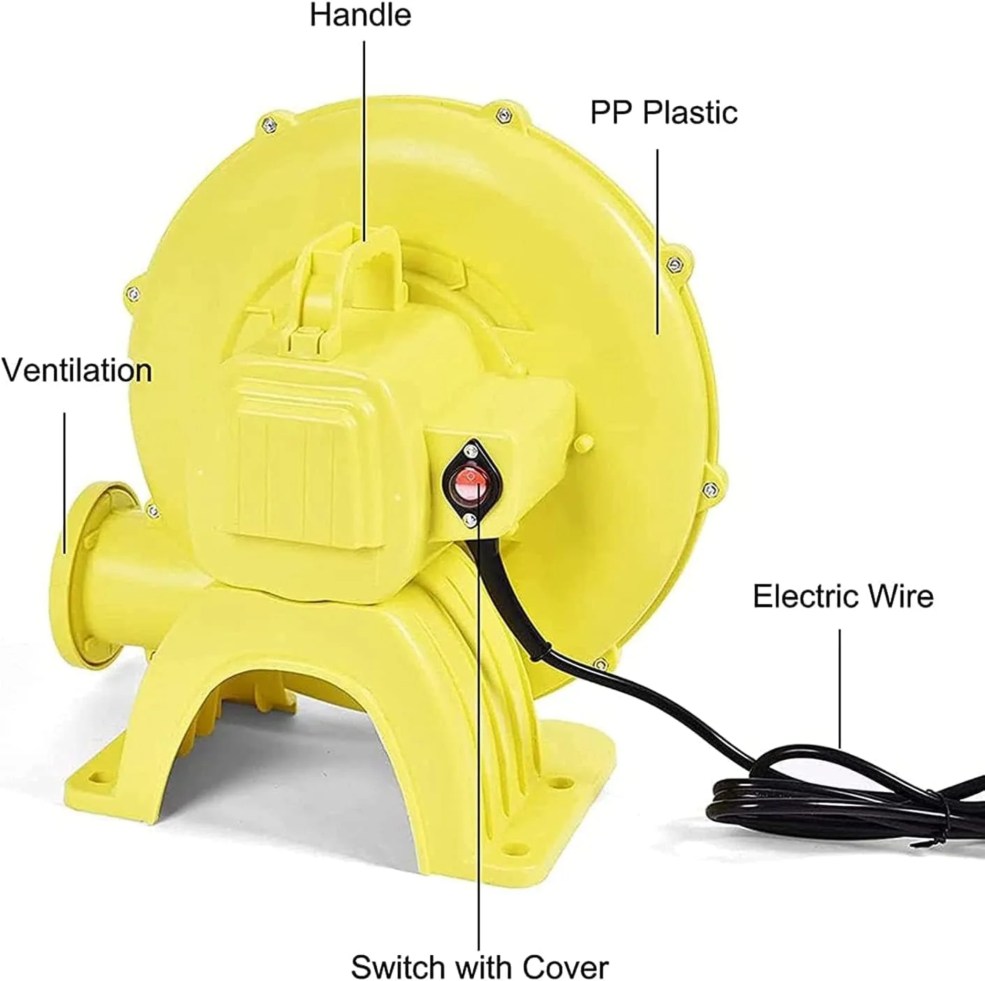 دمنده هوا برای قلعه بادی Honelevo، برای فن قوس تخت جامپینگ قلعه بادی، راندمان بالا و صرفه جویی در انرژی، دمنده پمپ هوای سانتریفیوژ 220 ولت دمنده هوا برای قلعه بادی Honelevo، برای فن قوس تخت جامپینگ قلعه بادی، راندمان بالا و صرفه جویی در انرژی، دمنده پمپ هوای سانتریفیوژ 220 ولت