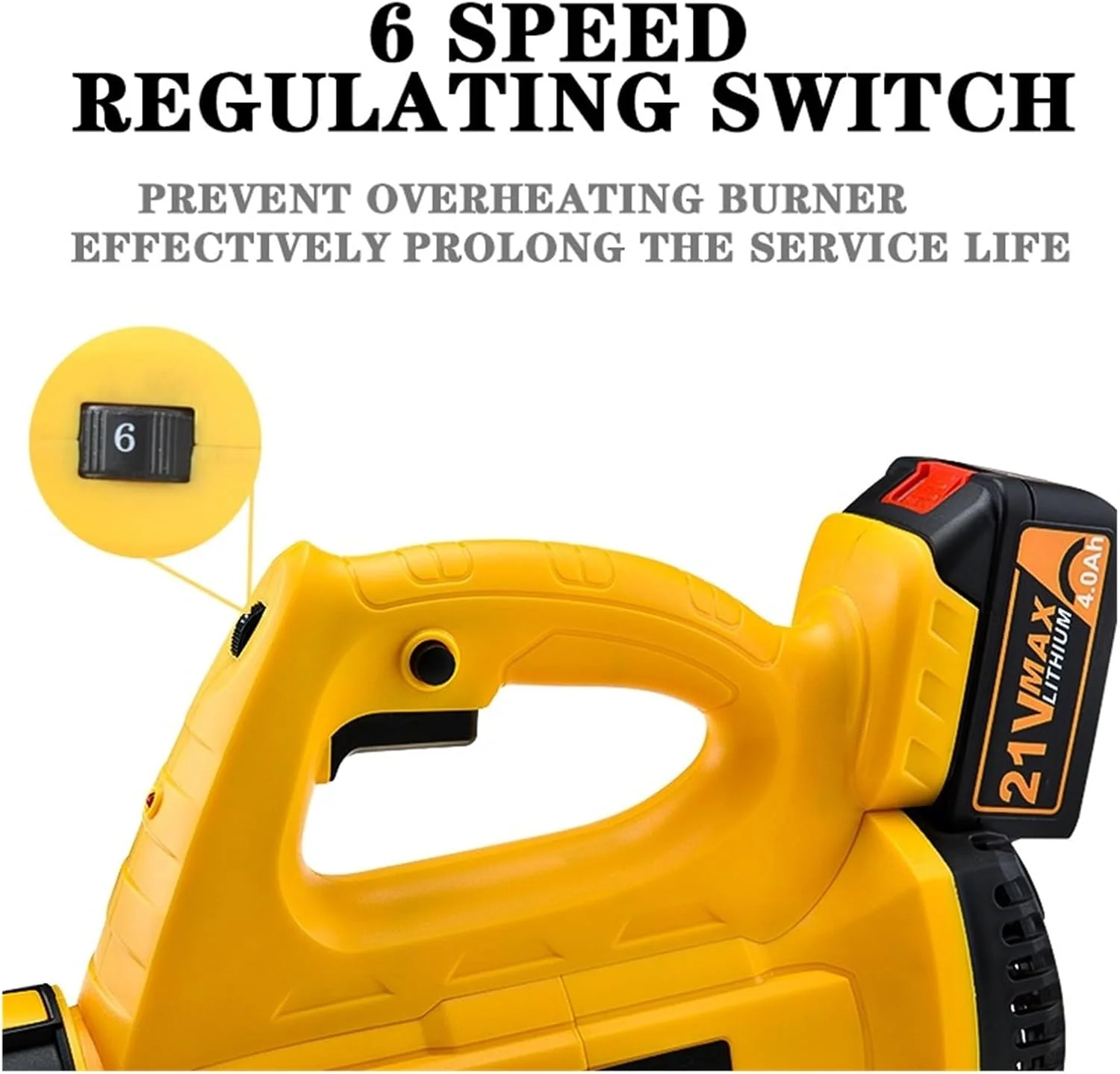 دمنده هوای صنعتی بی سیم با سرعت 320 CFM، ابزار باغبانی برای برف روبی و برگ روبی، گرد و غبار زدایی برای مراقبت از چمن، مناسب برای باتری 21 ولت (بدون باتری) دمنده هوای صنعتی بی سیم با سرعت 320 CFM، ابزار باغبانی برای برف روبی و برگ روبی، گرد و غبار زدایی برای مراقبت از چمن، مناسب برای باتری 21 ولت (بدون باتری)