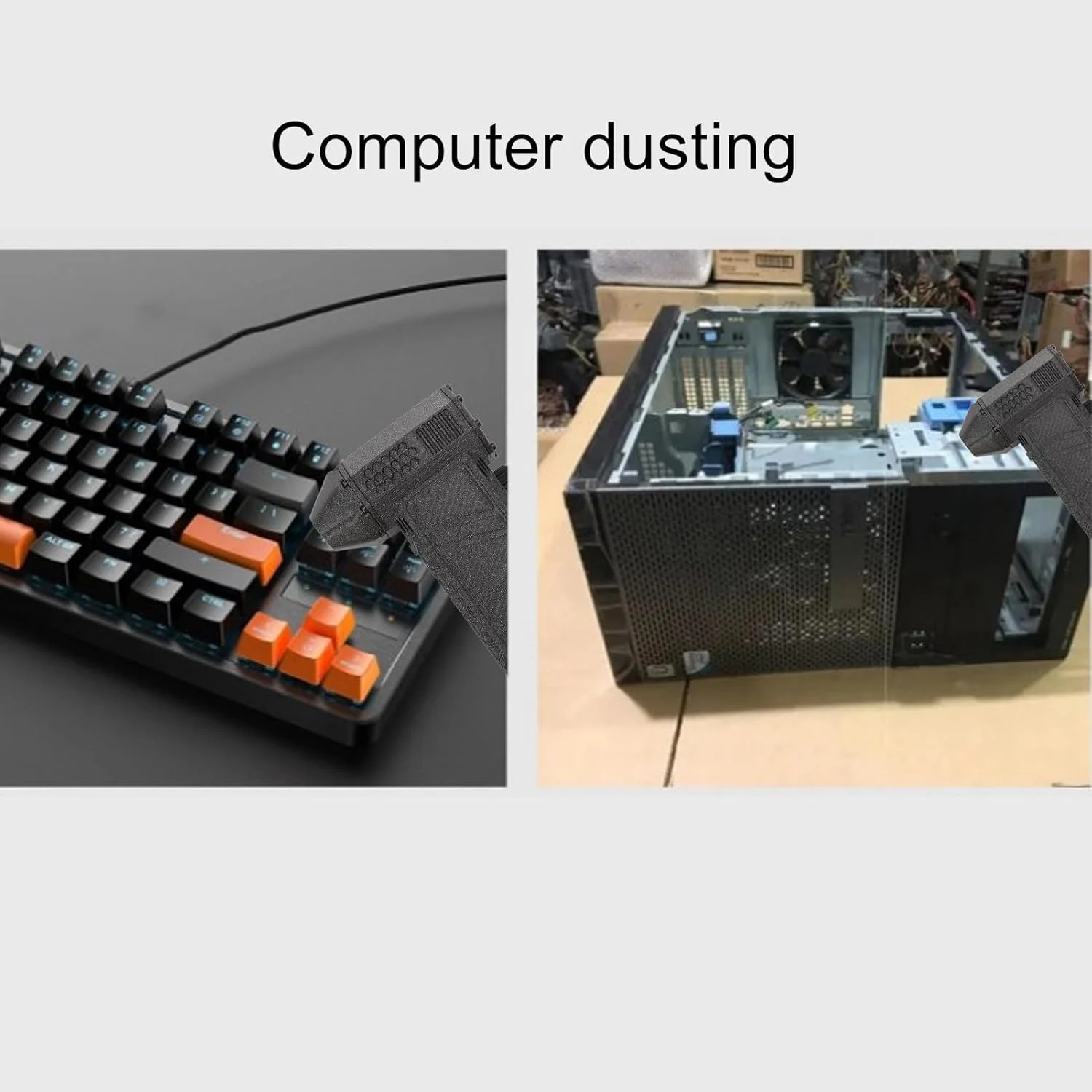 گردگیر هوای برقی gernie، دمنده فوق العاده 300000 دور در دقیقه، دمنده جت شارژی بی سیم، دمنده هوا، سرعت بی نهایت قابل تنظیم، دمنده جت مینی قابل حمل برای خودرو، کامپیوتر، صفحه کلید