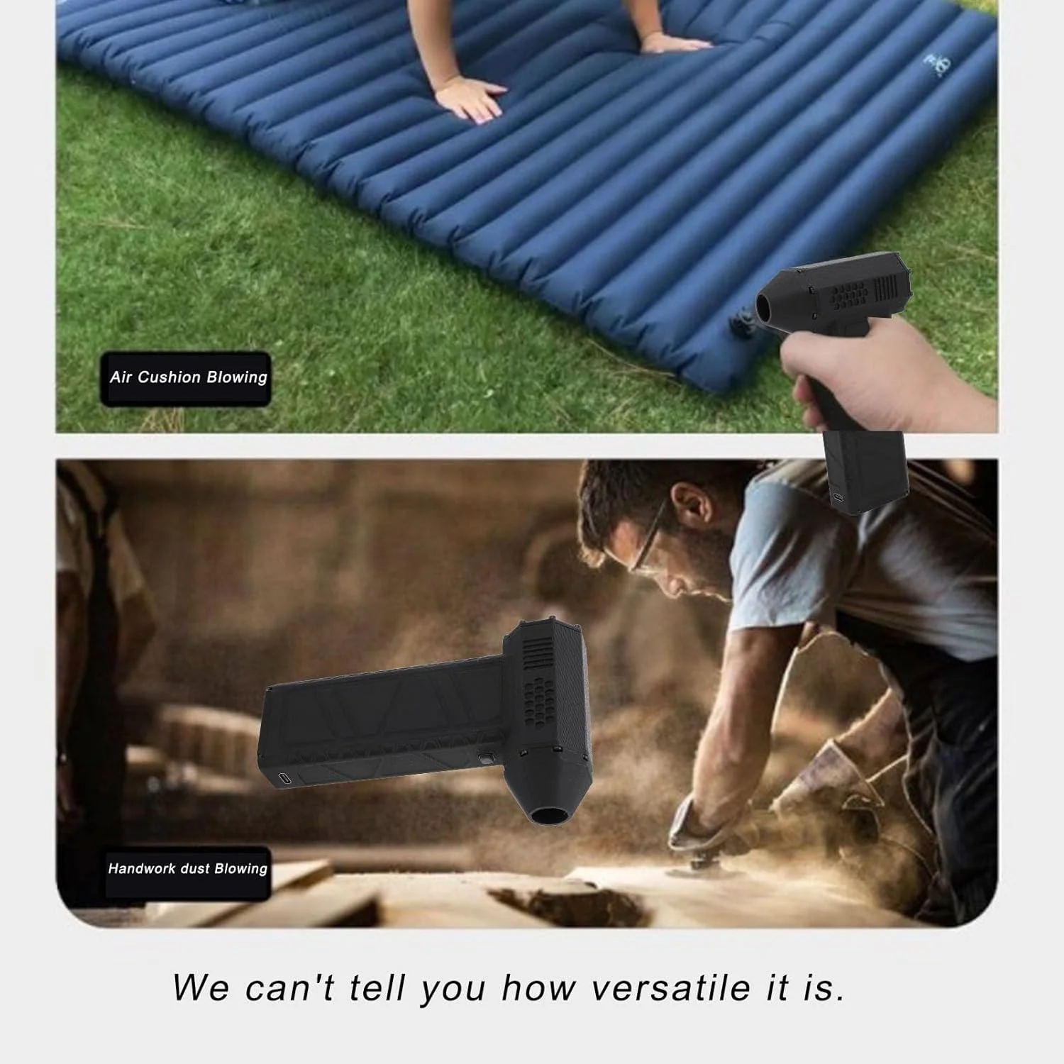 دمنده هوای فشرده GOWENIC، دمنده جت خشک کن 300000 دور در دقیقه با سرعت قابل تنظیم، دمنده هوای الکتریکی قابل حمل برای صفحه کلید کامپیوتر، فضای باز، خودرو، خانه دمنده هوای فشرده GOWENIC، دمنده جت خشک کن 300000 دور در دقیقه با سرعت قابل تنظیم، دمنده هوای الکتریکی قابل حمل برای صفحه کلید کامپیوتر، فضای باز، خودرو، خانه