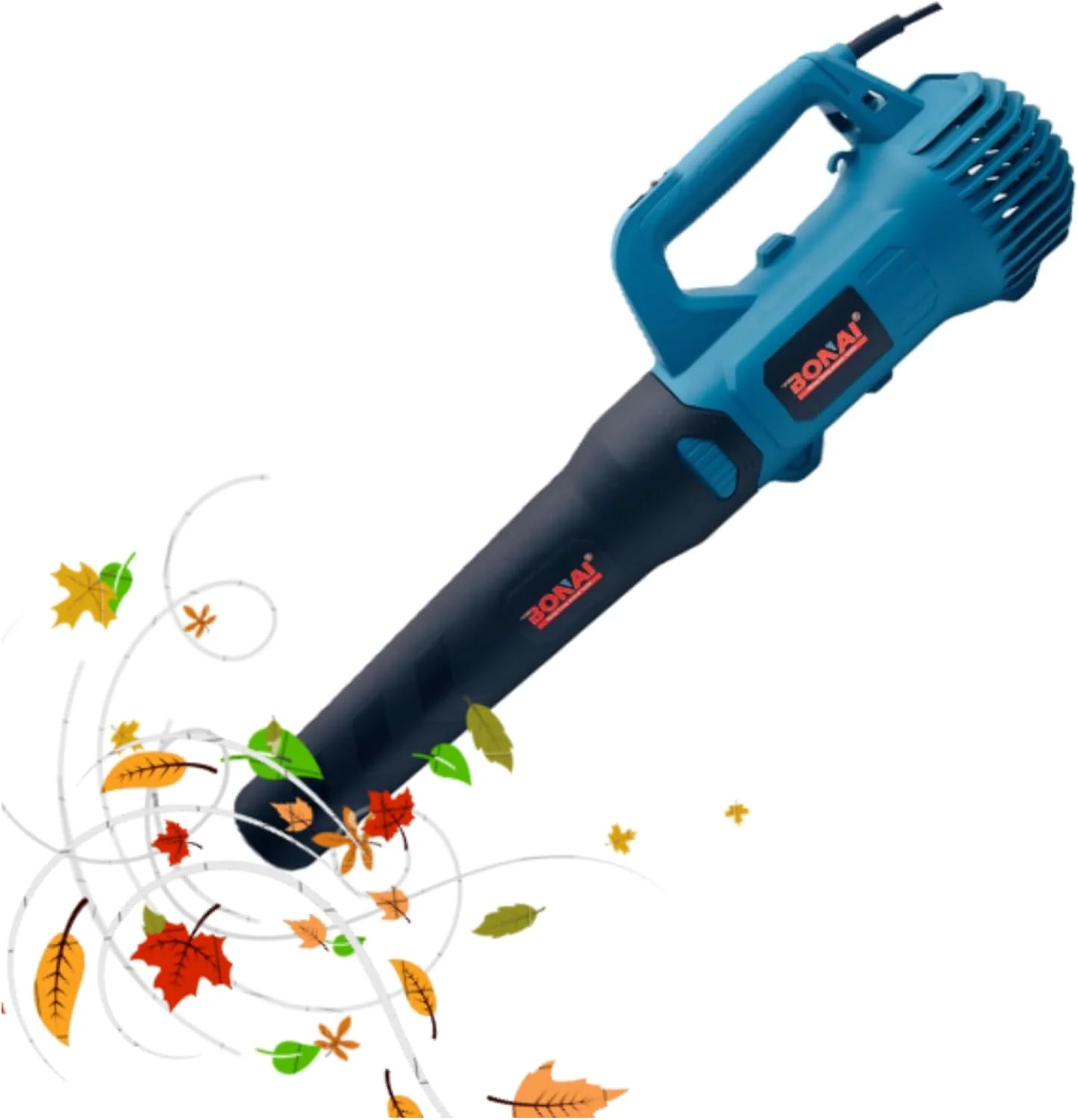 دمنده هوای برقی BONAI مدل BN-HKBL015 با توان 4500 وات – سرعت 22000 دور در دقیقه، مناسب برای زدودن گرد و غبار با برق 240 ولت، جمع و جور و بادوام برای تمیز کردن، خشک کردن و باد کردن
