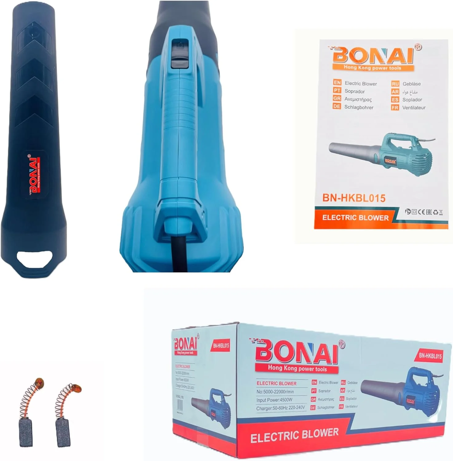 دمنده هوای برقی BONAI مدل BN-HKBL015 با توان 4500 وات – سرعت 22000 دور در دقیقه، مناسب برای زدودن گرد و غبار با برق 240 ولت، جمع و جور و بادوام برای تمیز کردن، خشک کردن و باد کردن دمنده هوای برقی BONAI مدل BN-HKBL015 با توان 4500 وات – سرعت 22000 دور در دقیقه، مناسب برای زدودن گرد و غبار با برق 240 ولت، جمع و جور و بادوام برای تمیز کردن، خشک کردن و باد کردن