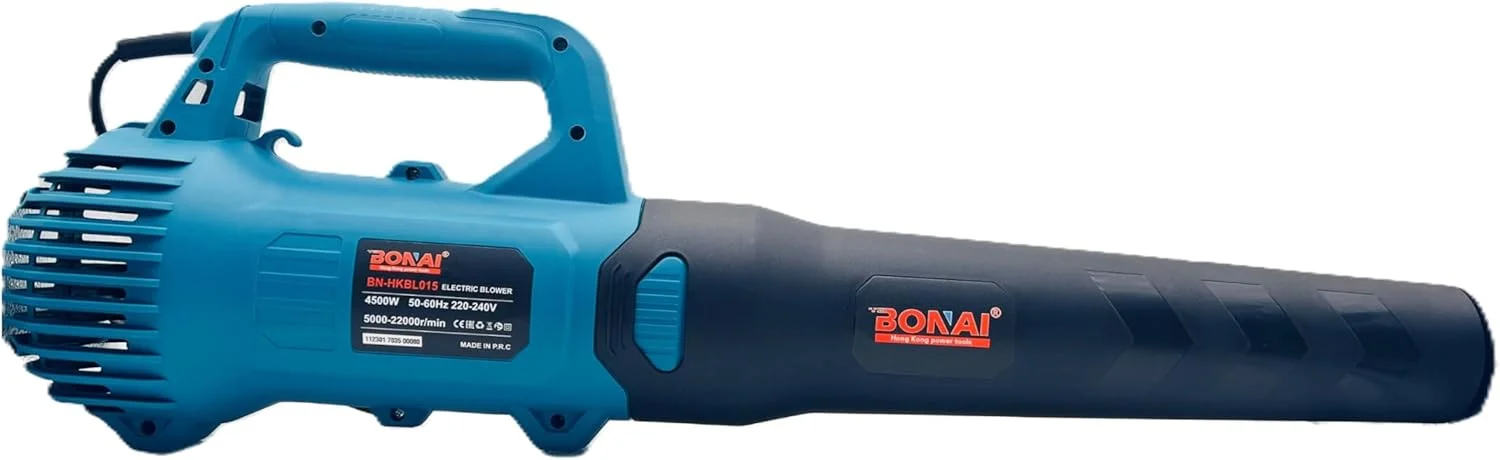 دمنده هوای برقی BONAI مدل BN-HKBL015 با توان 4500 وات – سرعت 22000 دور در دقیقه، مناسب برای زدودن گرد و غبار با برق 240 ولت، جمع و جور و بادوام برای تمیز کردن، خشک کردن و باد کردن دمنده هوای برقی BONAI مدل BN-HKBL015 با توان 4500 وات – سرعت 22000 دور در دقیقه، مناسب برای زدودن گرد و غبار با برق 240 ولت، جمع و جور و بادوام برای تمیز کردن، خشک کردن و باد کردن
