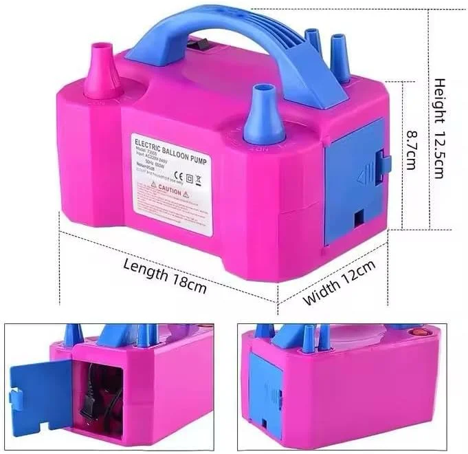 پمپ باد برقی بادکنک با 105 عدد بادکنک آبی مهمانی، دستگاه دمنده برقی دو نازله 220V-240V 600W، لوازم جانبی بادکنک برای تزئین جشن تولد، عروسی و جشنواره پمپ باد برقی بادکنک با 105 عدد بادکنک آبی مهمانی، دستگاه دمنده برقی دو نازله 220V-240V 600W، لوازم جانبی بادکنک برای تزئین جشن تولد، عروسی و جشنواره