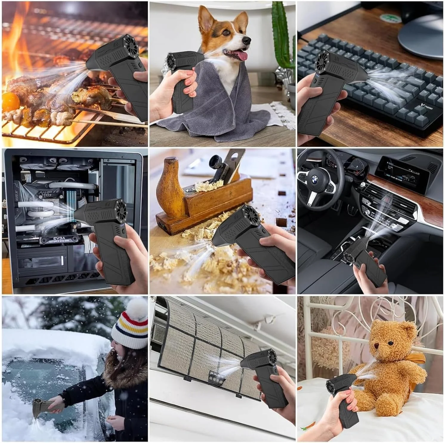 دمنده و مکنده توربو فوق العاده قدرتمند Dangfly بی سیم | موتور براشلس نسل سوم دستی 130000 دور در دقیقه | 3 سرعت | قابل شارژ 3000mAh | چند منظوره برای خودرو | خانه | چراغ LED (JET-536 دمنده و مکنده توربو فوق العاده قدرتمند Dangfly بی سیم | موتور براشلس نسل سوم دستی 130000 دور در دقیقه | 3 سرعت | قابل شارژ 3000mAh | چند منظوره برای خودرو | خانه | چراغ LED (JET-536