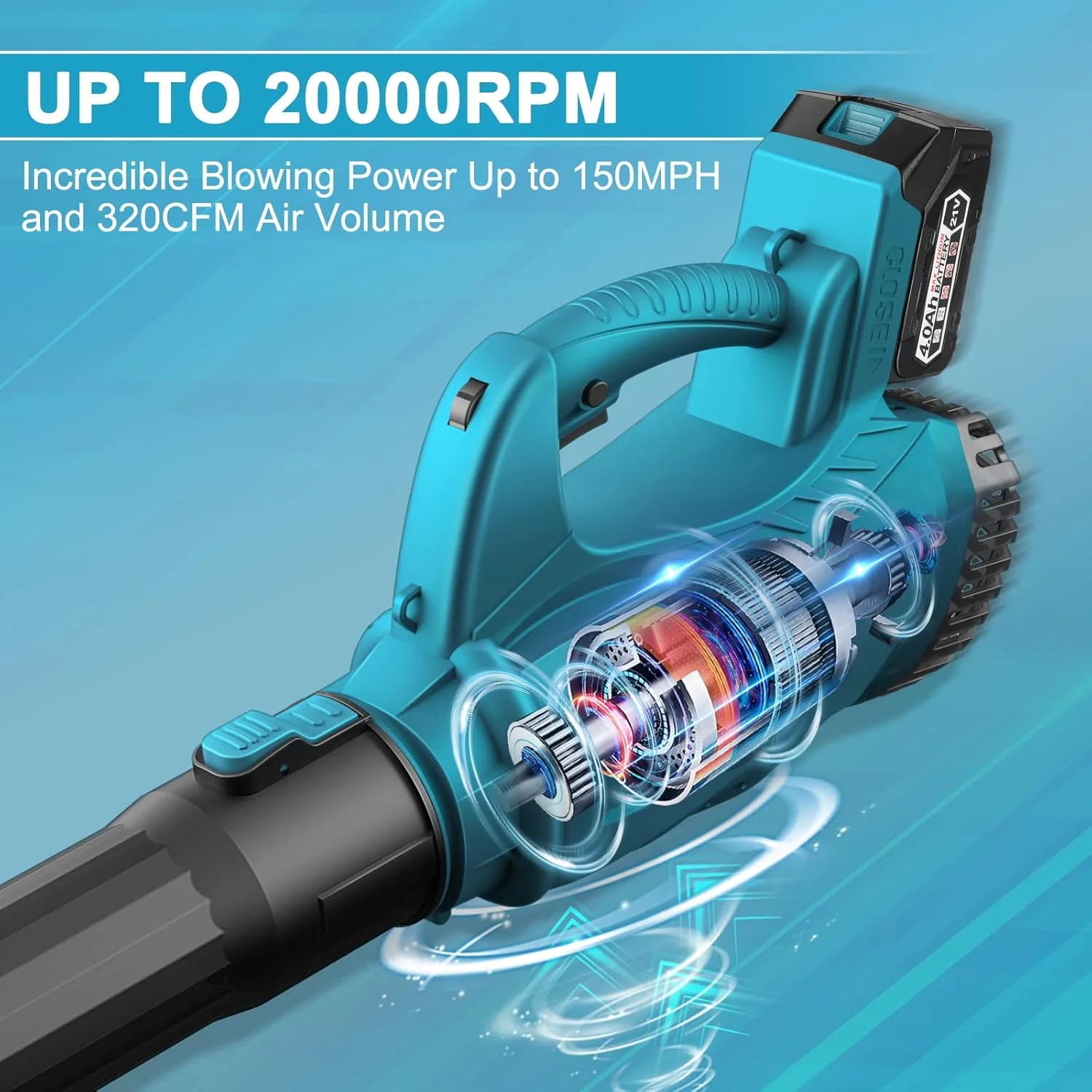 دمنده برگ بی سیم Aekegrep - دمنده برگی باتری خور با سرعت 320 CFM 150 MPH به همراه باتری 21 ولت/4.0 آمپر ساعت و شارژر، دمنده برقی با 2 لوله، 6 سرعت قابل تنظیم، برای مراقبت از چمن و نظافت حیاط. دمنده برگ بی سیم Aekegrep - دمنده برگی باتری خور با سرعت 320 CFM 150 MPH به همراه باتری 21 ولت/4.0 آمپر ساعت و شارژر، دمنده برقی با 2 لوله، 6 سرعت قابل تنظیم، برای مراقبت از چمن و نظافت حیاط.