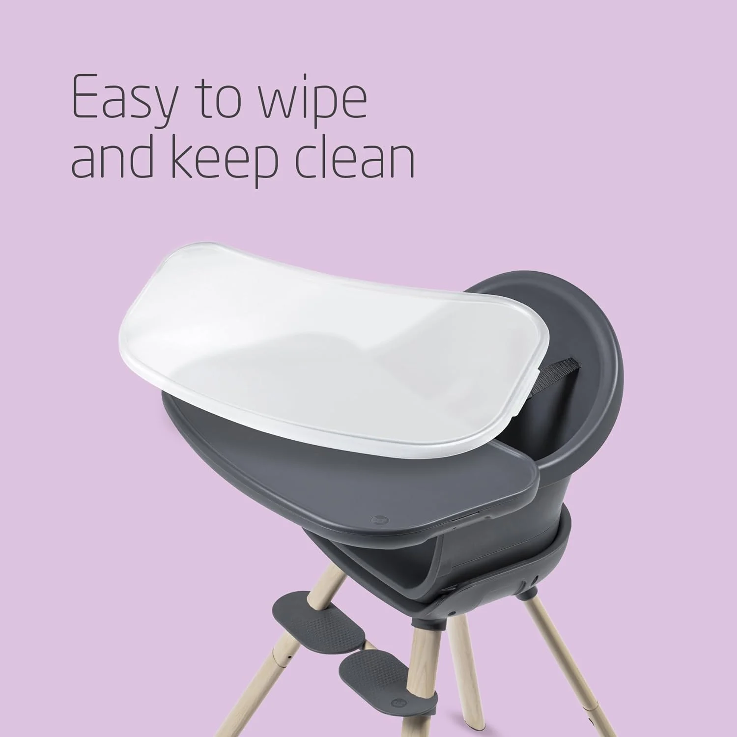 صندلی غذای 4 در 1 Maxi-Cosi Moa، 4 امکان مختلف، طراحی شیک و ماندگار، مناسب برای کثیف کاری، نصب و انطباق آسان، 6 ماه تا 5 سال، فراتر از گرافیت، 2 سال گارانتی