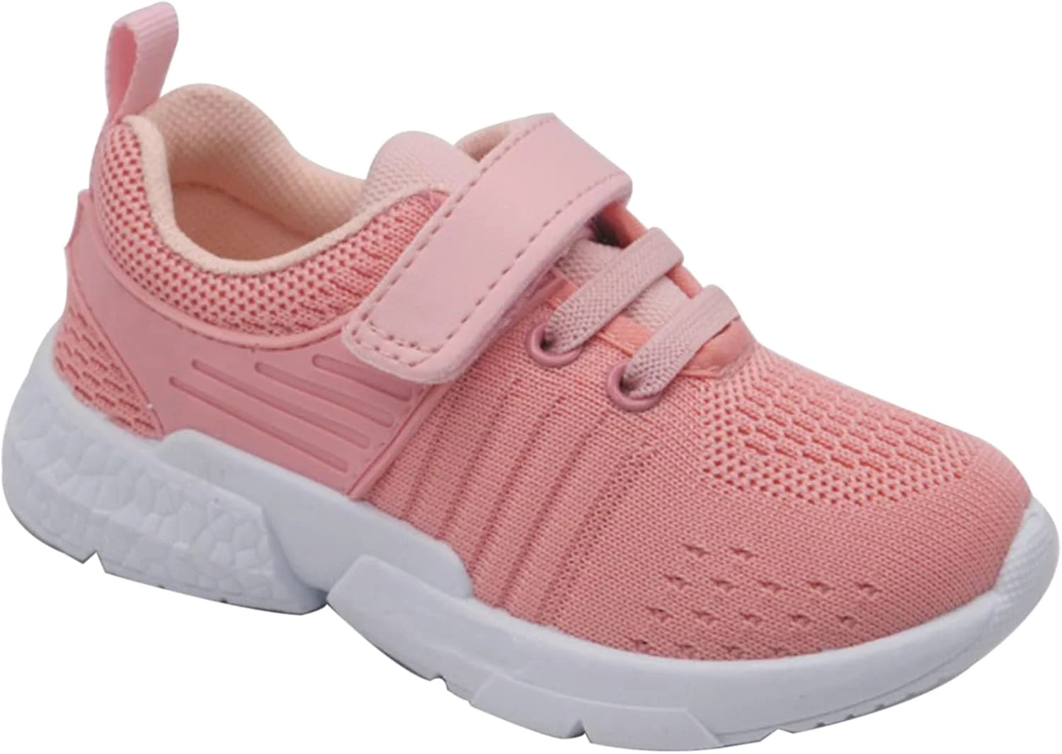 کفش‌های دویدن بچه‌گانه Mallofusa، کفش‌های ورزشی سبک وزن و تنفسی برای پسران و دختران، بند قابل شستشو، کفش تنیس ورزشی برای دویدن و پیاده‌روی کودکان، صورتی، سایز 7
