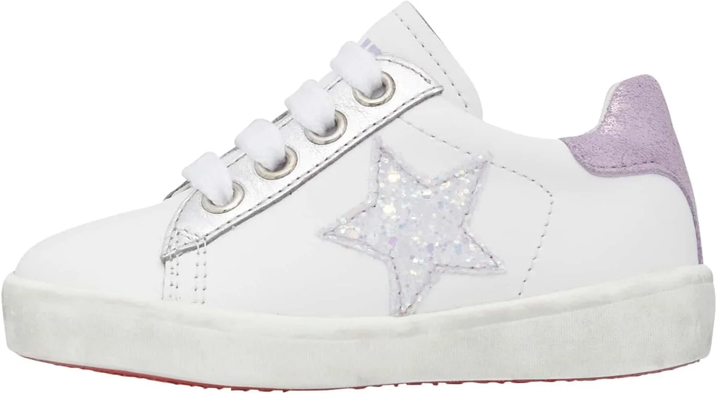 کفش کتانی چرمی زیپ دار دخترانه ناتورینو مدل Annie