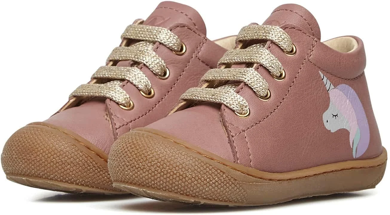 کفش های اولین قدم دخترانه Naturino Cocoon Unicorn 2 مناسب برای یادگیری راه رفتن
