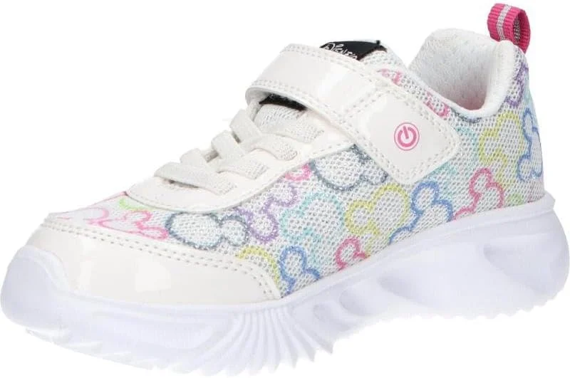 کفش کتانی دخترانه جیوکس مدل Assister 10 (مناسب نوپا/کودک بزرگ)، سفید/چند رنگ، سایز 2
