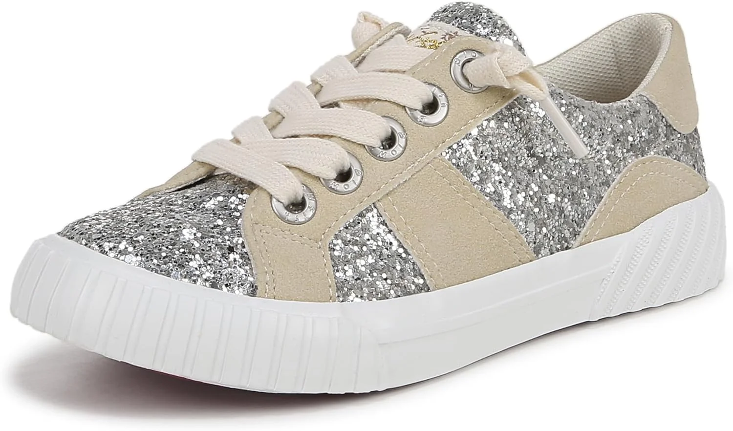 کفش اسپرت دخترانه بلوفیش مالیبو مدل Wave Kids Sparkle نقره ای اکلیلی سایز 6