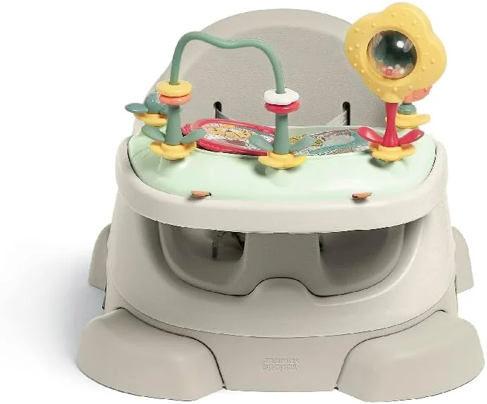 صندلی غذای کودک ماما و پاپا مدل Baby Bug، سینی جداشدنی، کمربند ایمنی، صندلی قابل تنظیم، پایه های ضد لغزش، رنگ خاک رس