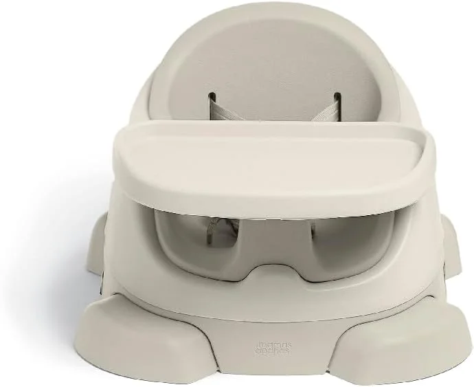 صندلی غذای کودک ماما و پاپا مدل Baby Bug، سینی جداشدنی، کمربند ایمنی، صندلی قابل تنظیم، پایه های ضد لغزش، رنگ خاک رس