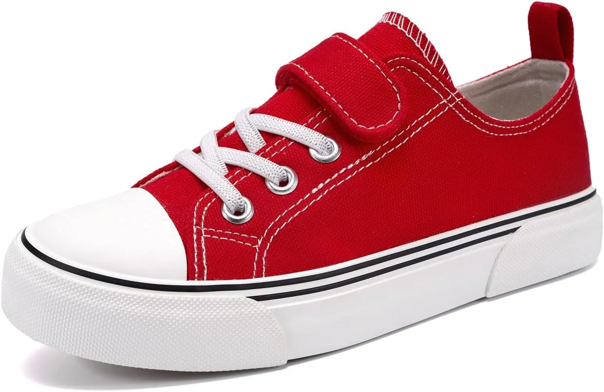 کفش کتانی پسرانه و دخترانه Zoroadke، ساق کوتاه، بند قابل تنظیم، کفش بوم برای کودکان