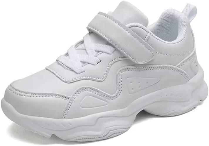 کفش‌های کتانی چرمی PU غیررسمی Zonkacen مناسب پیاده‌روی، دویدن و مدرسه برای پسران و دختران