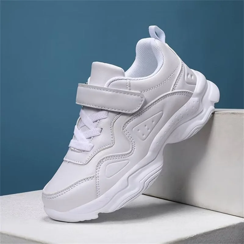 کفش‌های کتانی چرمی PU غیررسمی Zonkacen مناسب پیاده‌روی، دویدن و مدرسه برای پسران و دختران