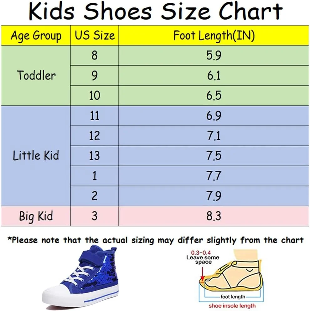 کفش های کانواس ساق بلند پولکی اکلیلی بچه گانه Zoroadke، کفش های کتانی براق دخترانه و پسرانه با بند قابل تنظیم کفش های کانواس ساق بلند پولکی اکلیلی بچه گانه Zoroadke، کفش های کتانی براق دخترانه و پسرانه با بند قابل تنظیم