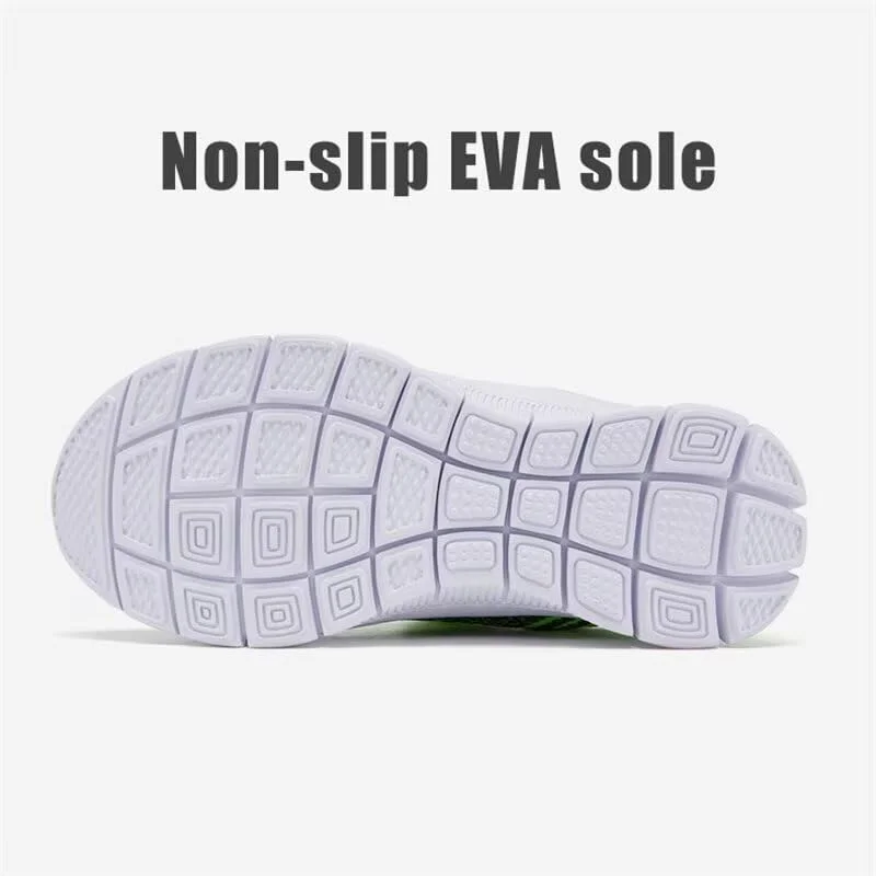 کفش کتانی پیاده روی سبک وزن پسرانه Zonkacen مناسب ورزش در فضای باز، دویدن، پیاده روی، دوچرخه سواری، سبز، سایز 5 بچه بزرگ